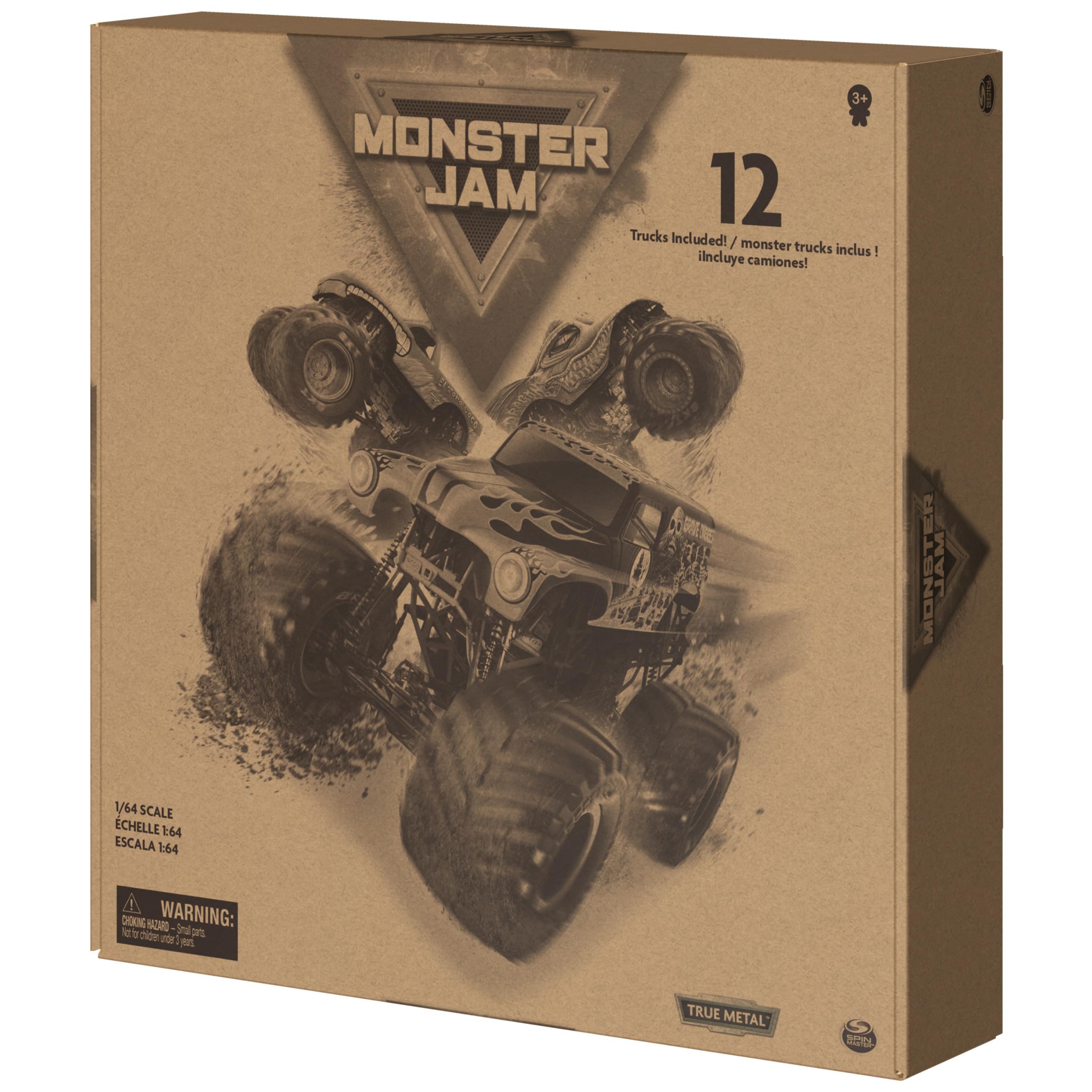 Foto 8 pulgar | Camiones Monster Trucks Fundidos A Presión Toy Monster Jam Paquete De 12 Escala 1:64 - Venta Internacional