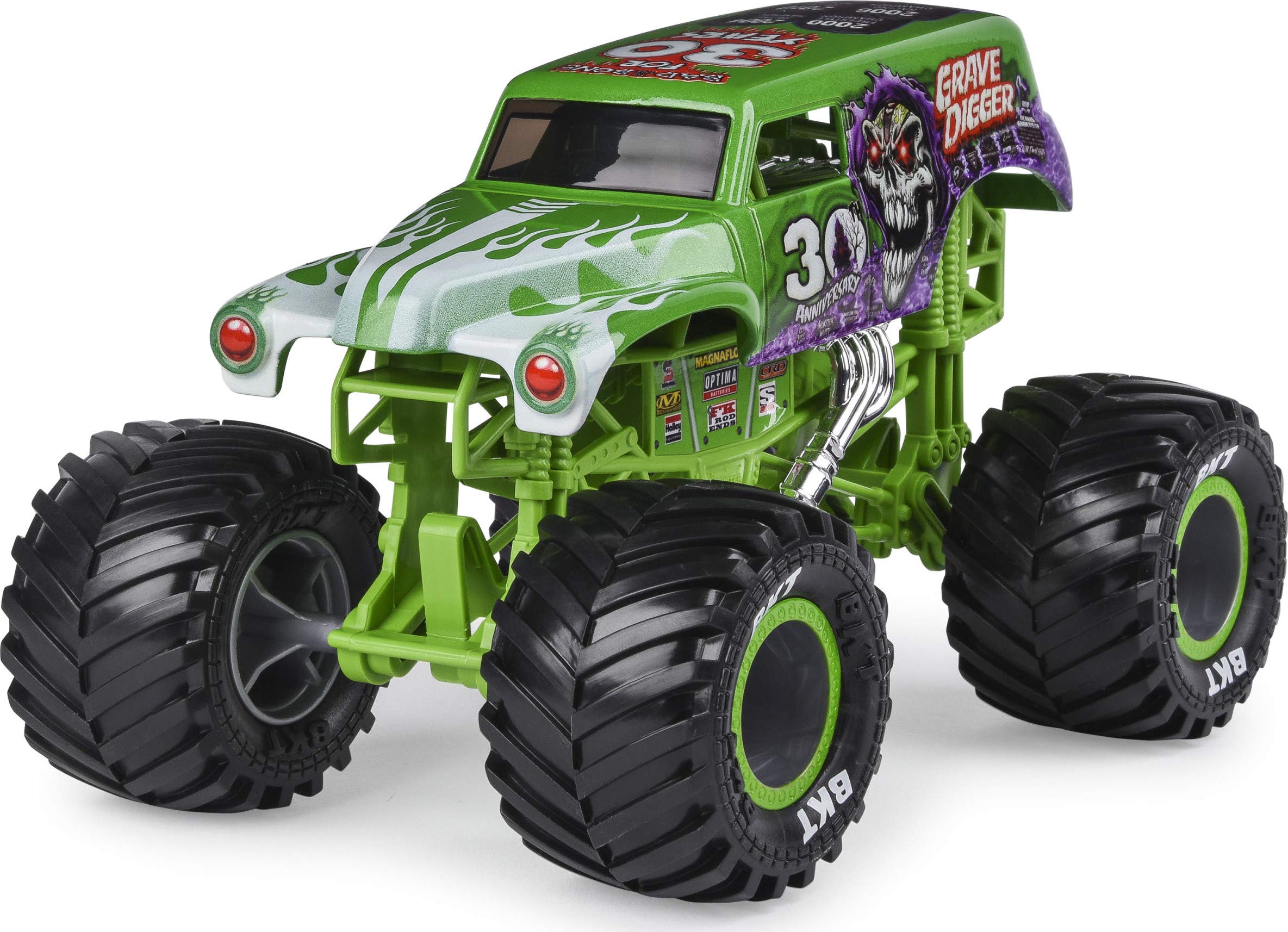 Foto 3 pulgar | Vehículo Fundido a Presión Monster Jam Official Grave Digger 1:24 - Venta Internacional