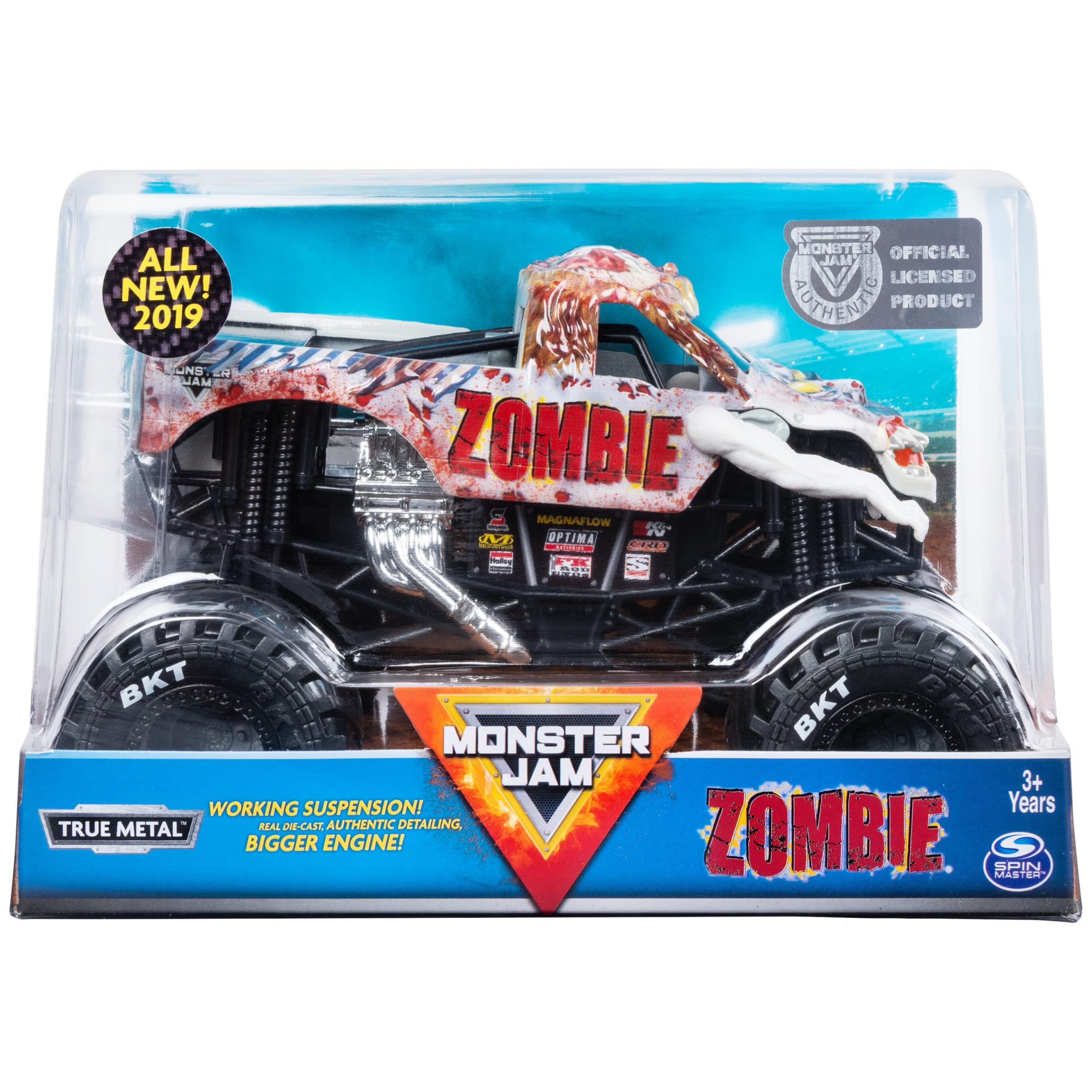 Monster Truck Monster Jam Versión Oficial de Zombis Escala 1:24 - Venta Internacional