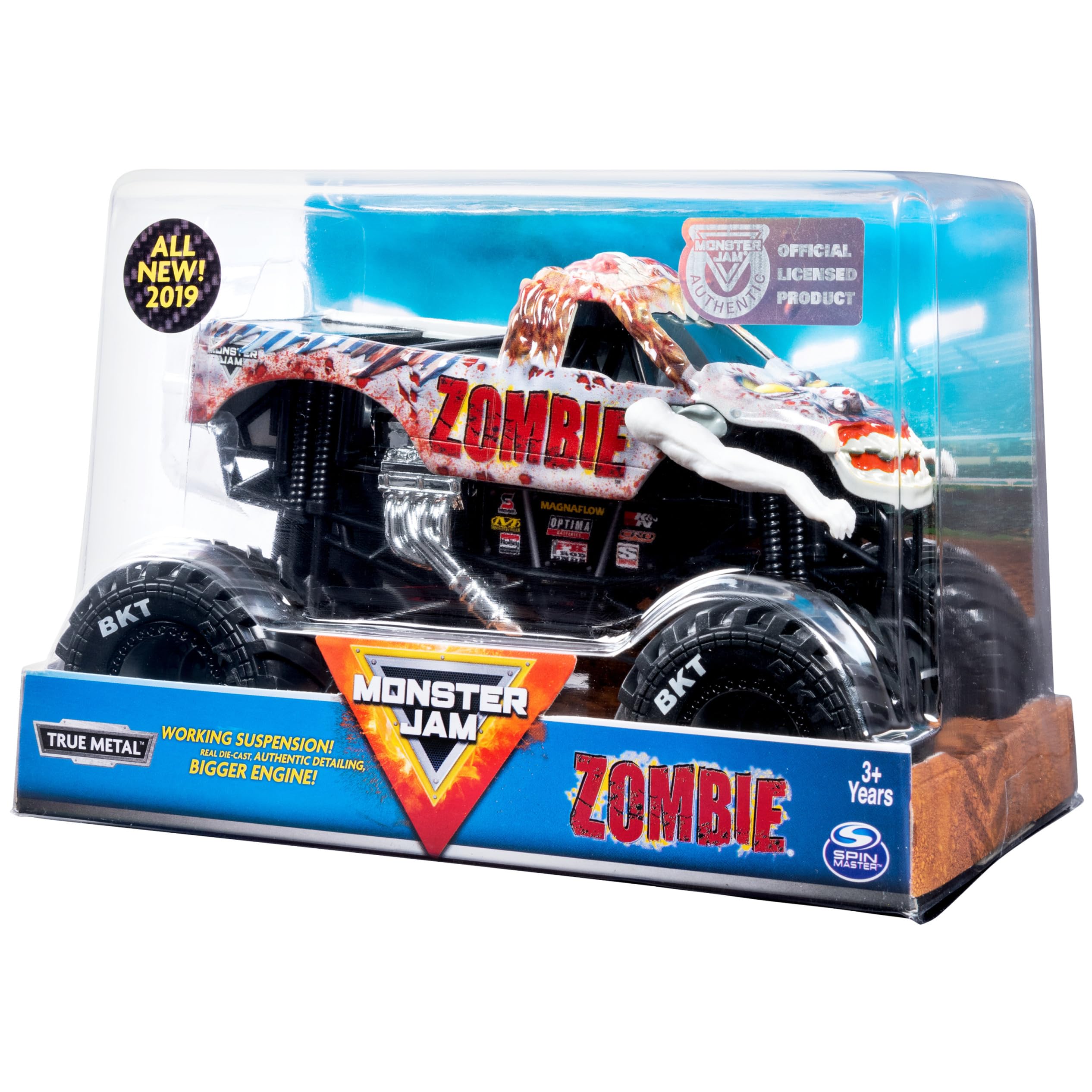 Foto 5 pulgar | Monster Truck Monster Jam Versión Oficial de Zombis Escala 1:24 - Venta Internacional