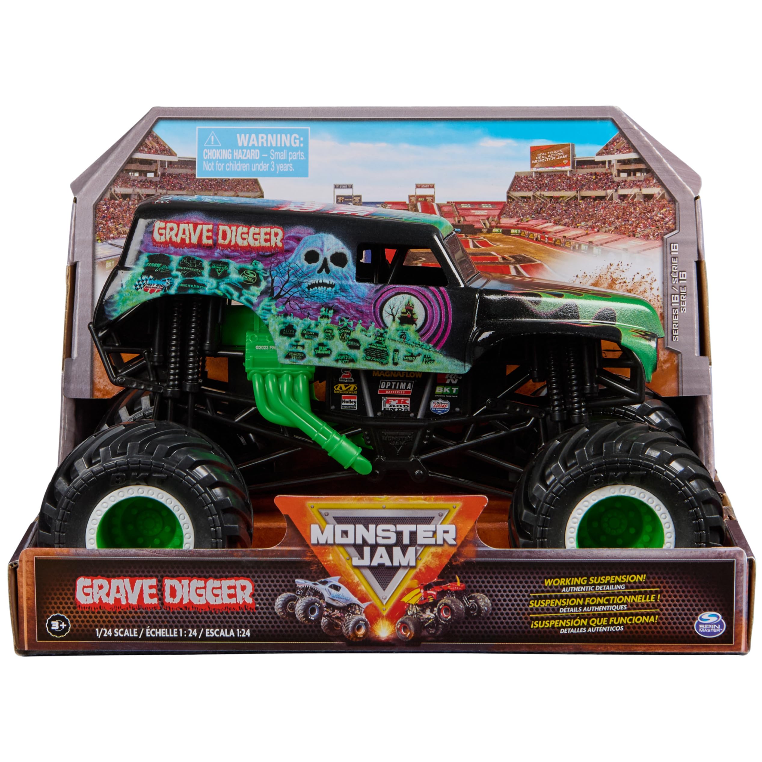 Foto 2 pulgar | Monster Truck Monster Jam Grave Digger 1:24 - Venta Internacional