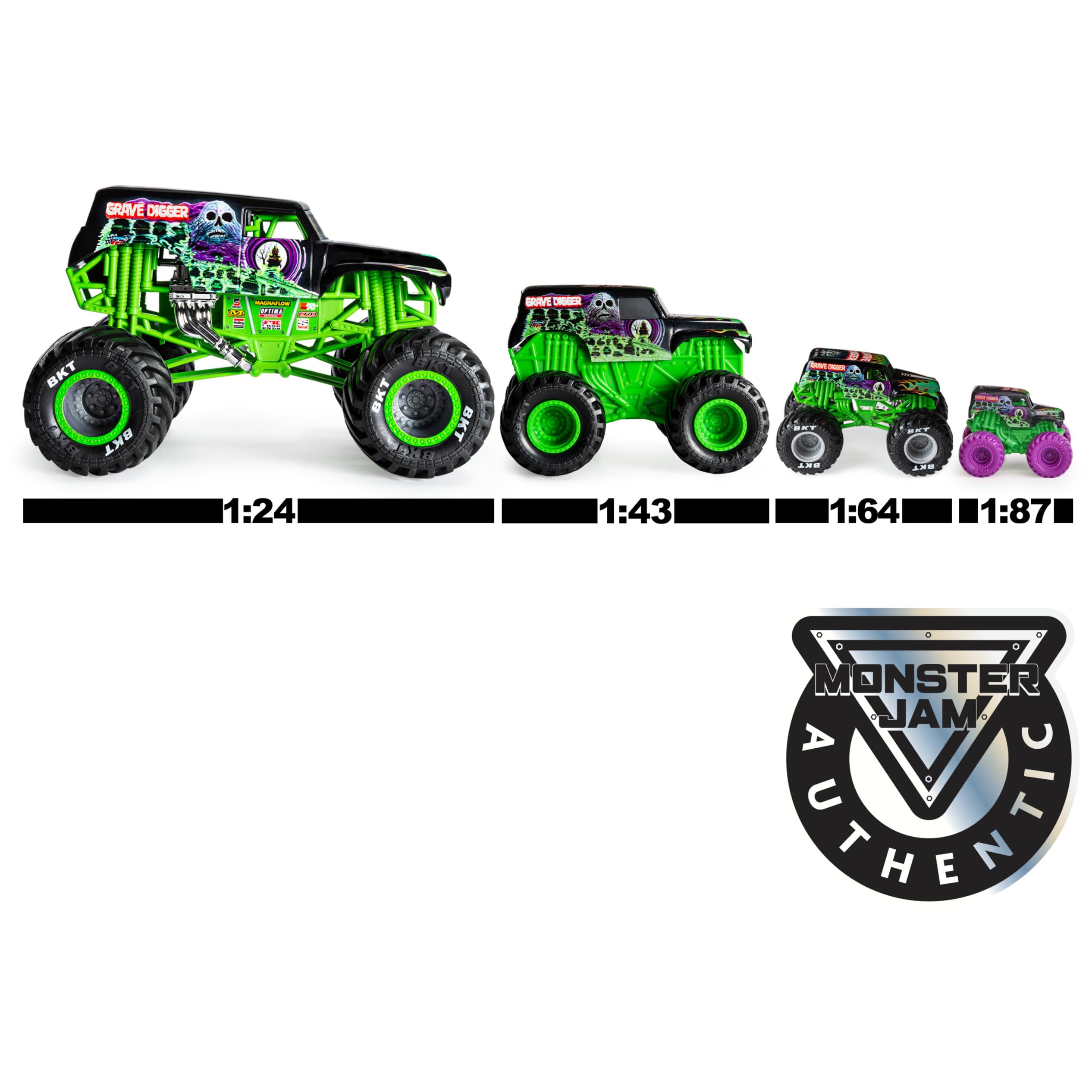 Foto 7 pulgar | Monster Truck Monster Jam Grave Digger 1:24 - Venta Internacional