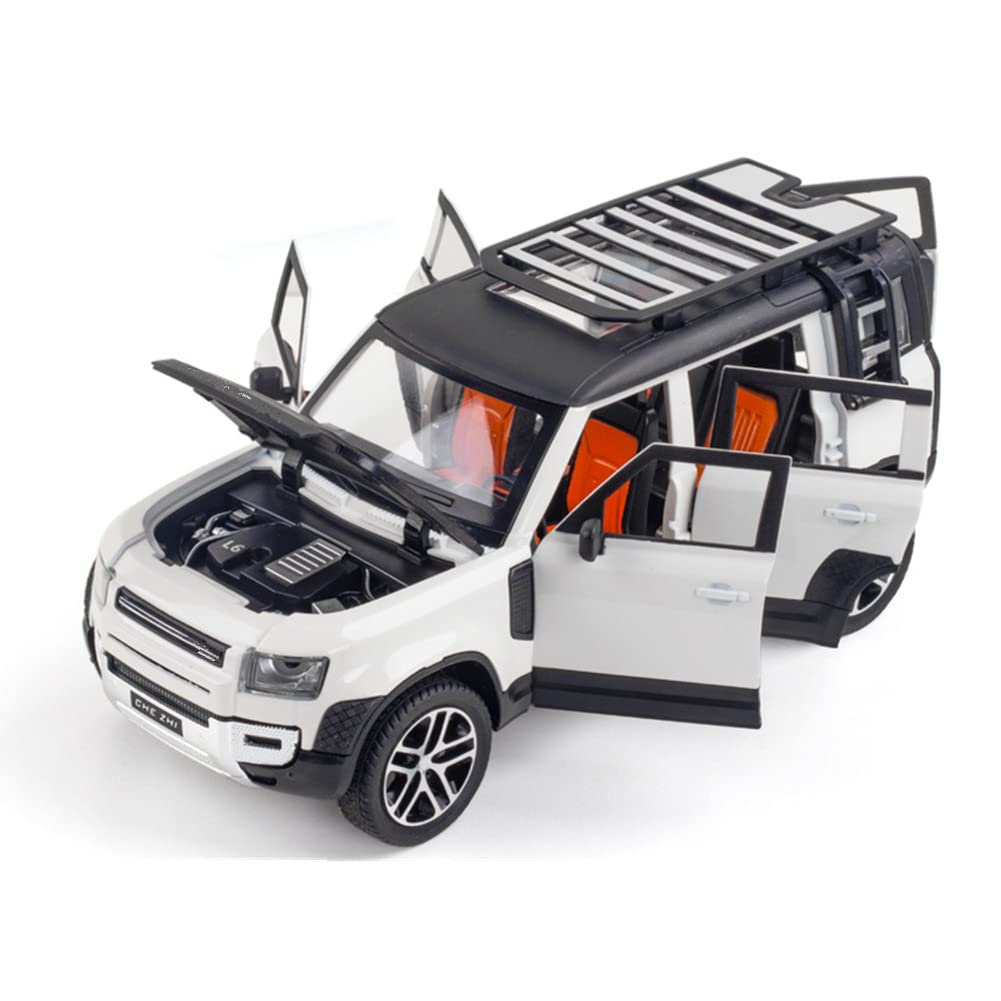 Foto 2 pulgar | Coche de Juguete Land Rover New Defender 110 1:24 Diecast con Sonido y Luz - Venta Internacional