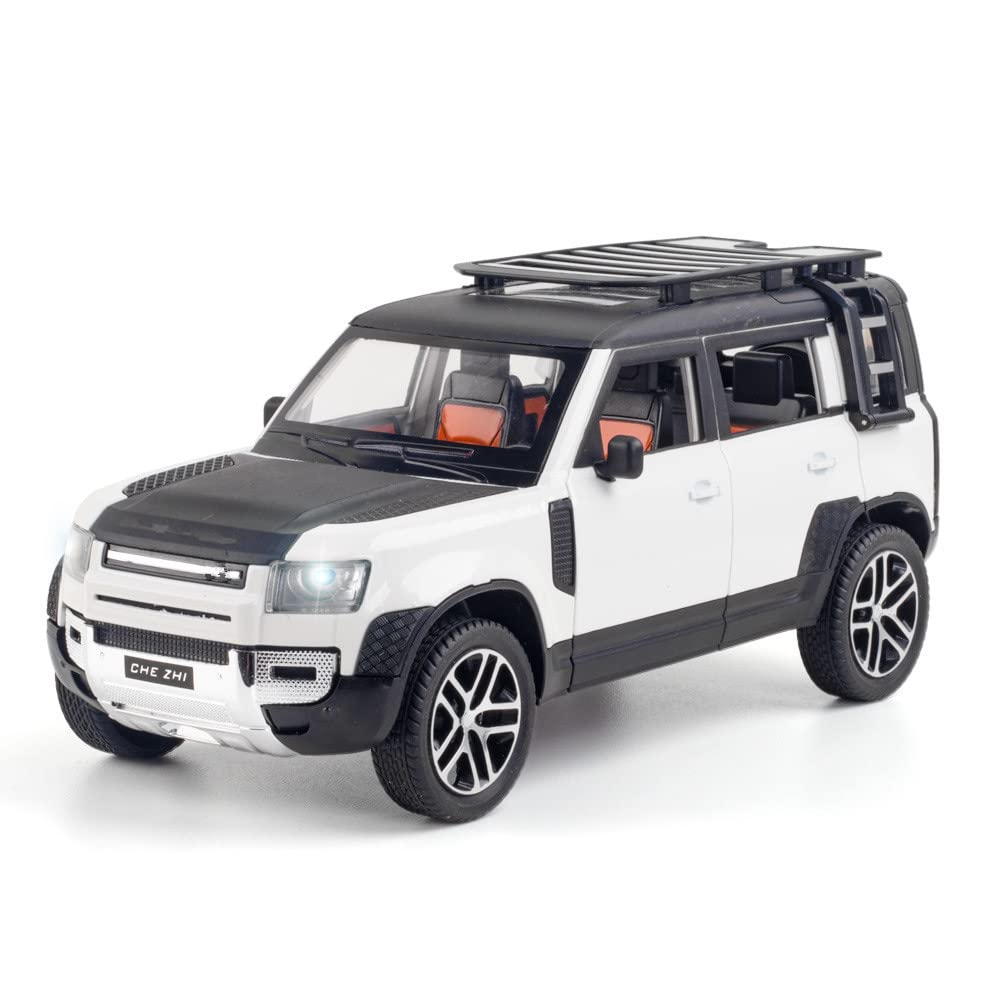Foto 3 pulgar | Coche de Juguete Land Rover New Defender 110 1:24 Diecast con Sonido y Luz - Venta Internacional