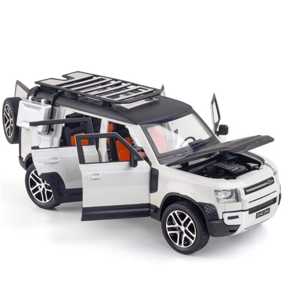 Foto 4 pulgar | Coche de Juguete Land Rover New Defender 110 1:24 Diecast con Sonido y Luz - Venta Internacional