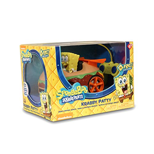 Foto 6 pulgar | Vehículo Spongebob Squarepants con Control Remoto Krabby Patty con Bob Esponja - Venta Internacional