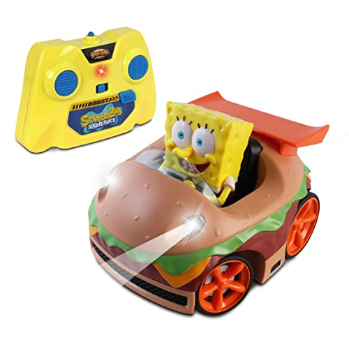Foto 8 pulgar | Vehículo Spongebob Squarepants con Control Remoto Krabby Patty con Bob Esponja - Venta Internacional
