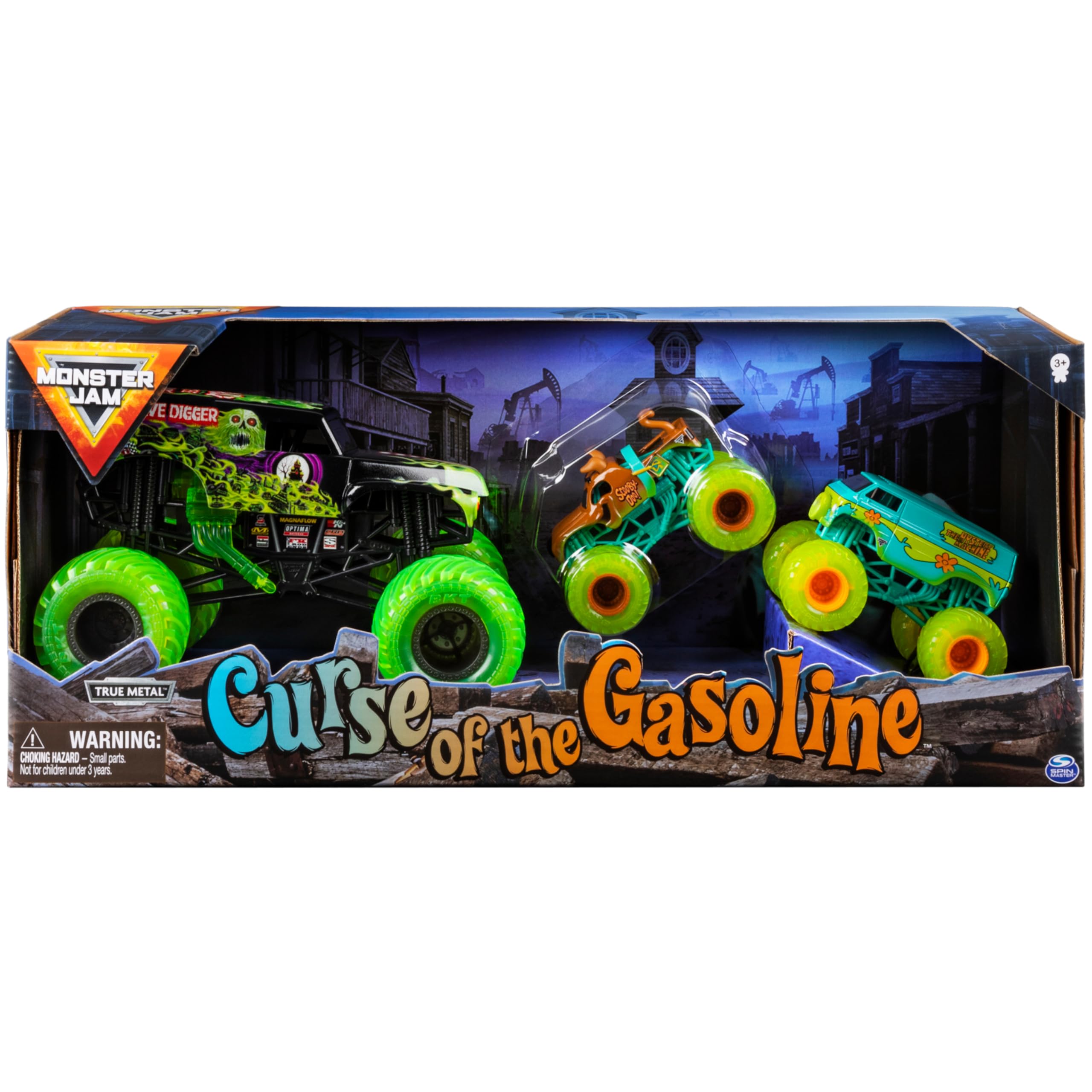 Foto 3 pulgar | Camiones Monster Jam Curse Of The Gasoline Scooby-Doo Paquete de 3 - Venta Internacional