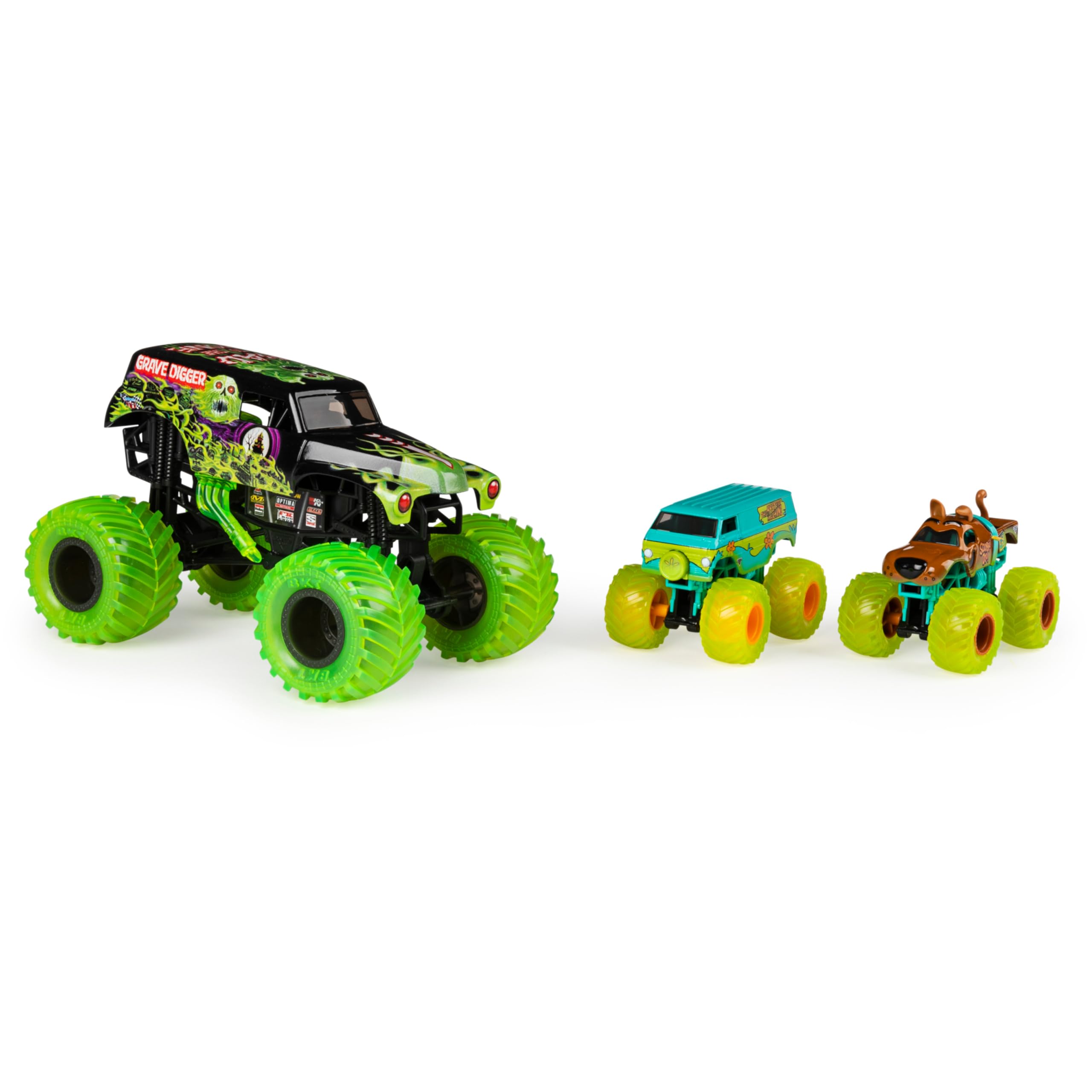 Foto 4 pulgar | Camiones Monster Jam Curse Of The Gasoline Scooby-Doo Paquete de 3 - Venta Internacional