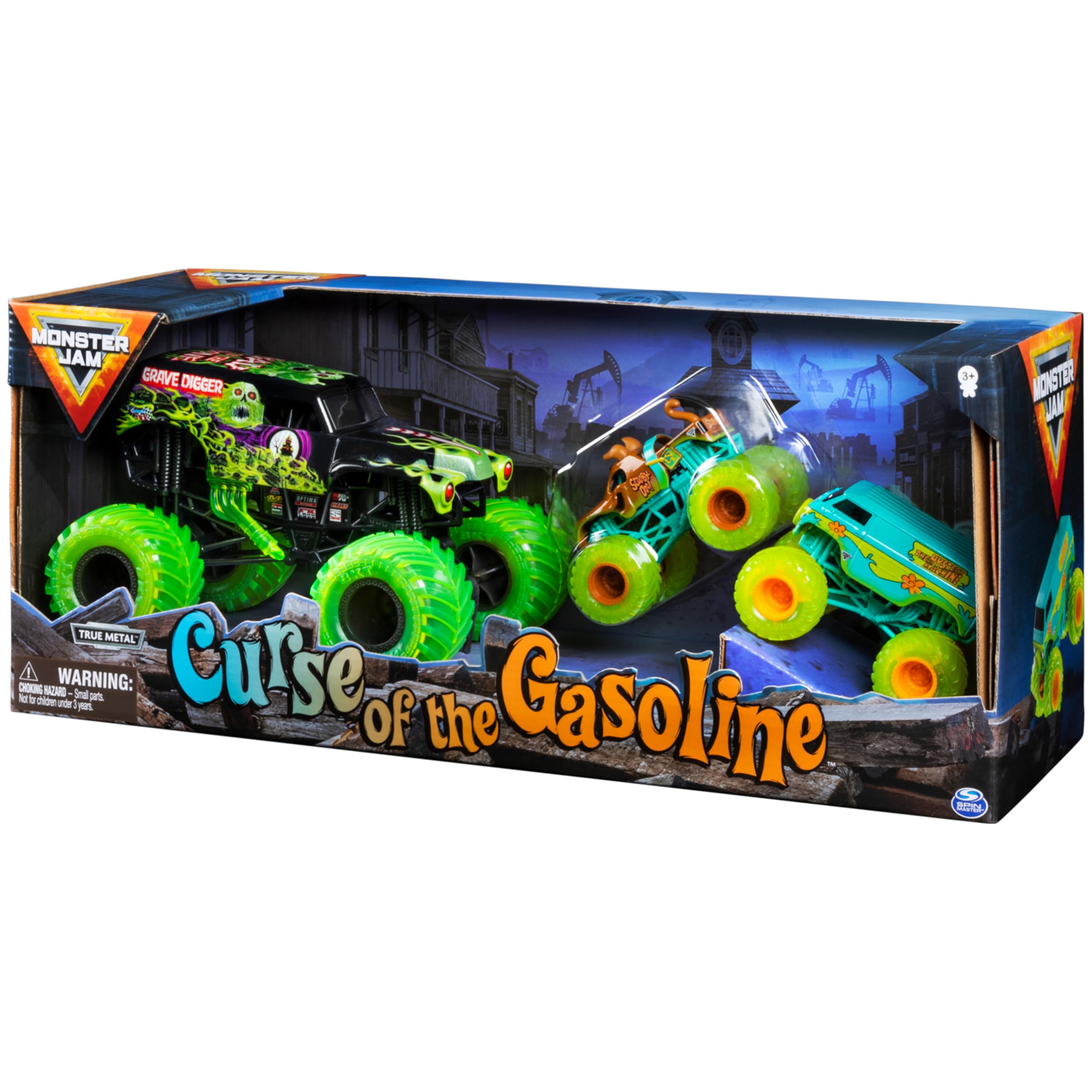Foto 6 pulgar | Camiones Monster Jam Curse Of The Gasoline Scooby-Doo Paquete de 3 - Venta Internacional