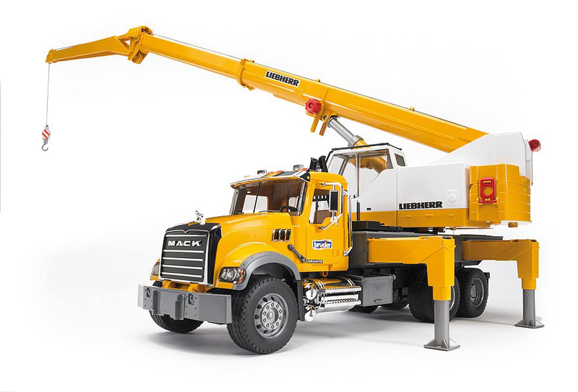 Foto 4 pulgar | Camión de Juguete Bruder Mack Granite Liebherr Crane 02818 - Venta Internacional