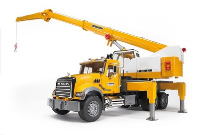 Foto 3 | Camión de Juguete Bruder Mack Granite Liebherr Crane 02818 - Venta Internacional