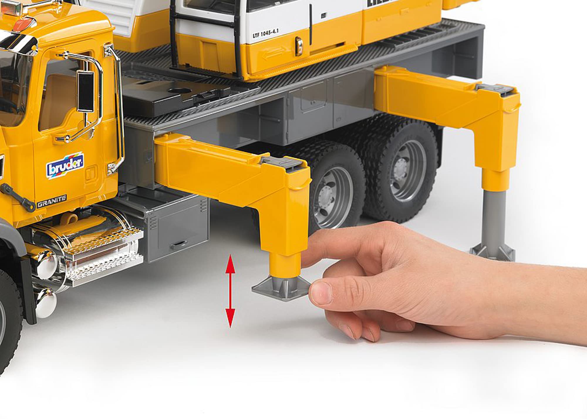 Foto 6 pulgar | Camión de Juguete Bruder Mack Granite Liebherr Crane 02818 - Venta Internacional