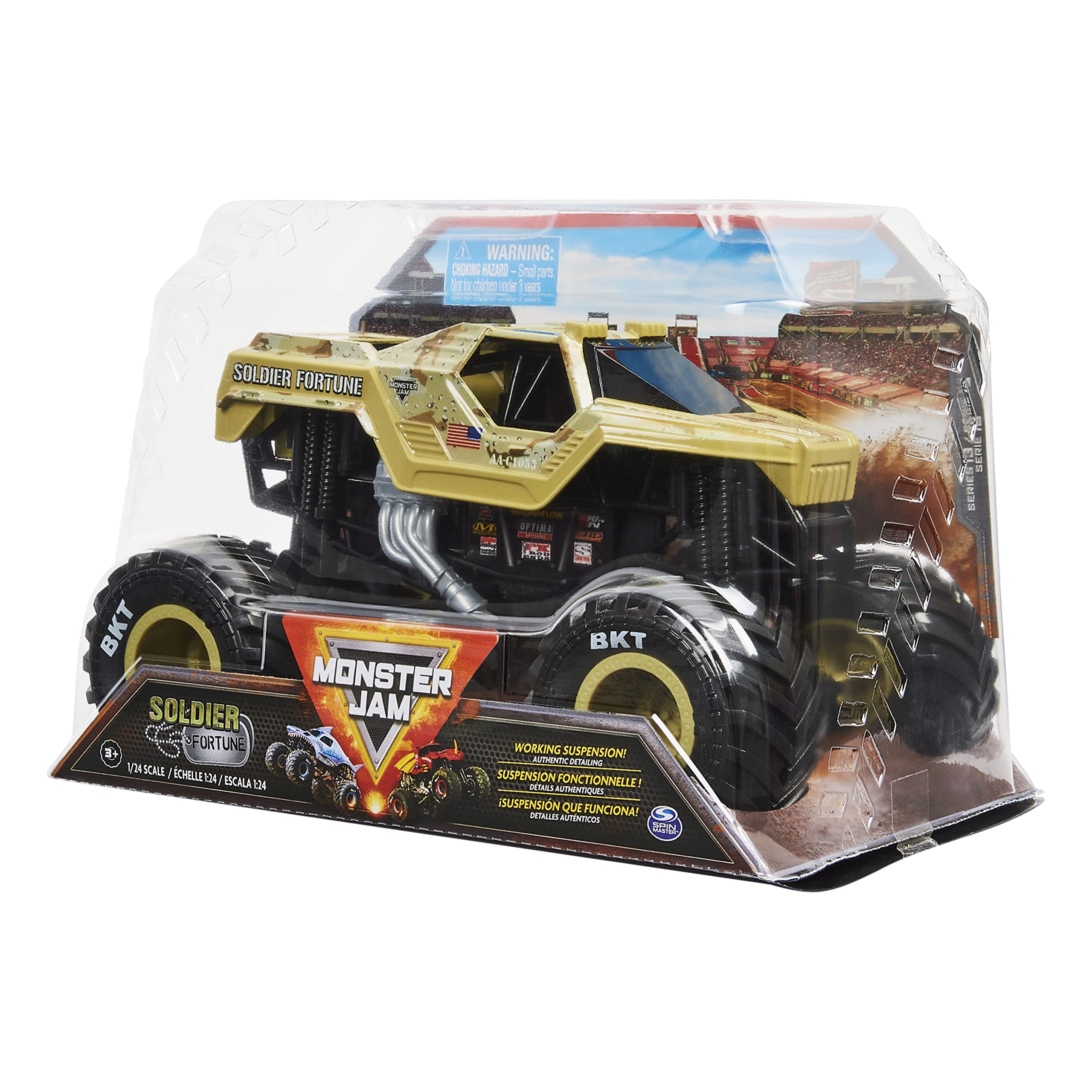 Foto 5 pulgar | Vehículo de Colección Monster Jam Soldier Fortune 1:24 - Venta Internacional