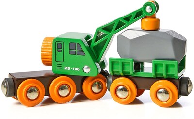 Foto 1 | Juego de Vagones Grúa Inteligente Brio World 33698- Venta Internacional