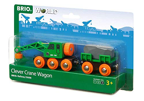 Foto 7 pulgar | Juego de Vagones Grúa Inteligente Brio World 33698- Venta Internacional