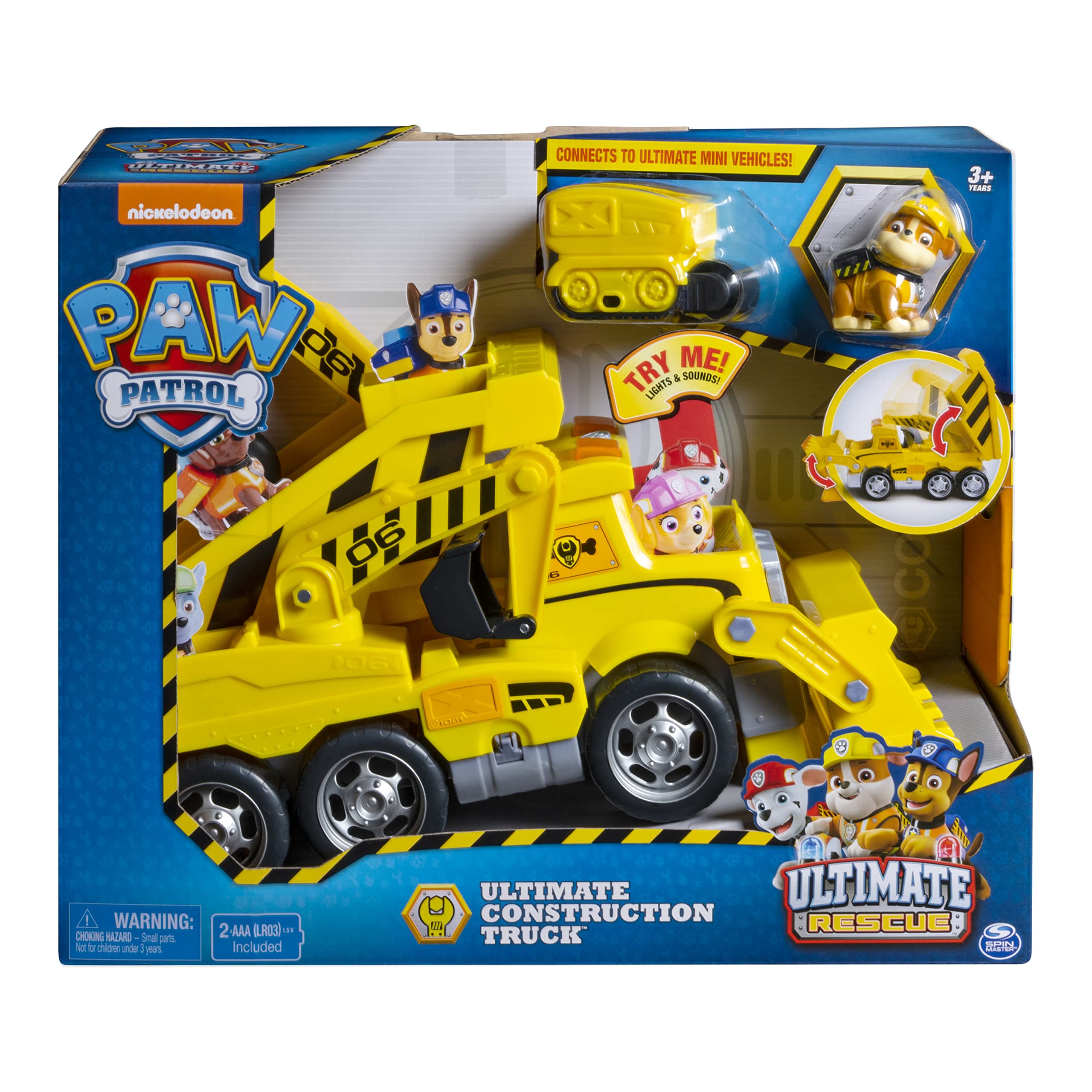 Foto 3 pulgar | Camión de Construcción Paw Patrol Ultimate Rescue con Luces - Venta Internacional