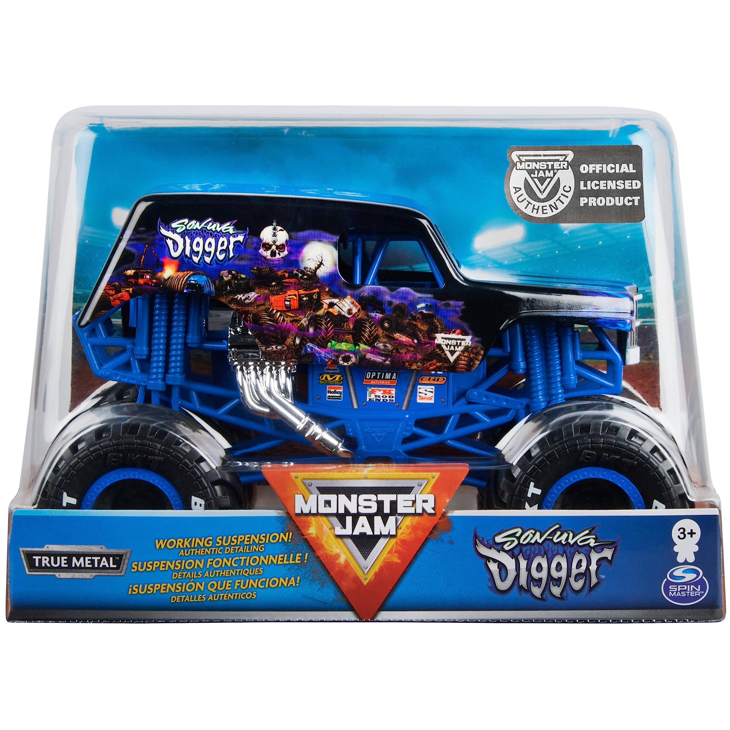Foto 3 pulgar | Vehículo Fundido A Presión Monster Jam Official Son-uva Digger 1:24 - Venta Internacional