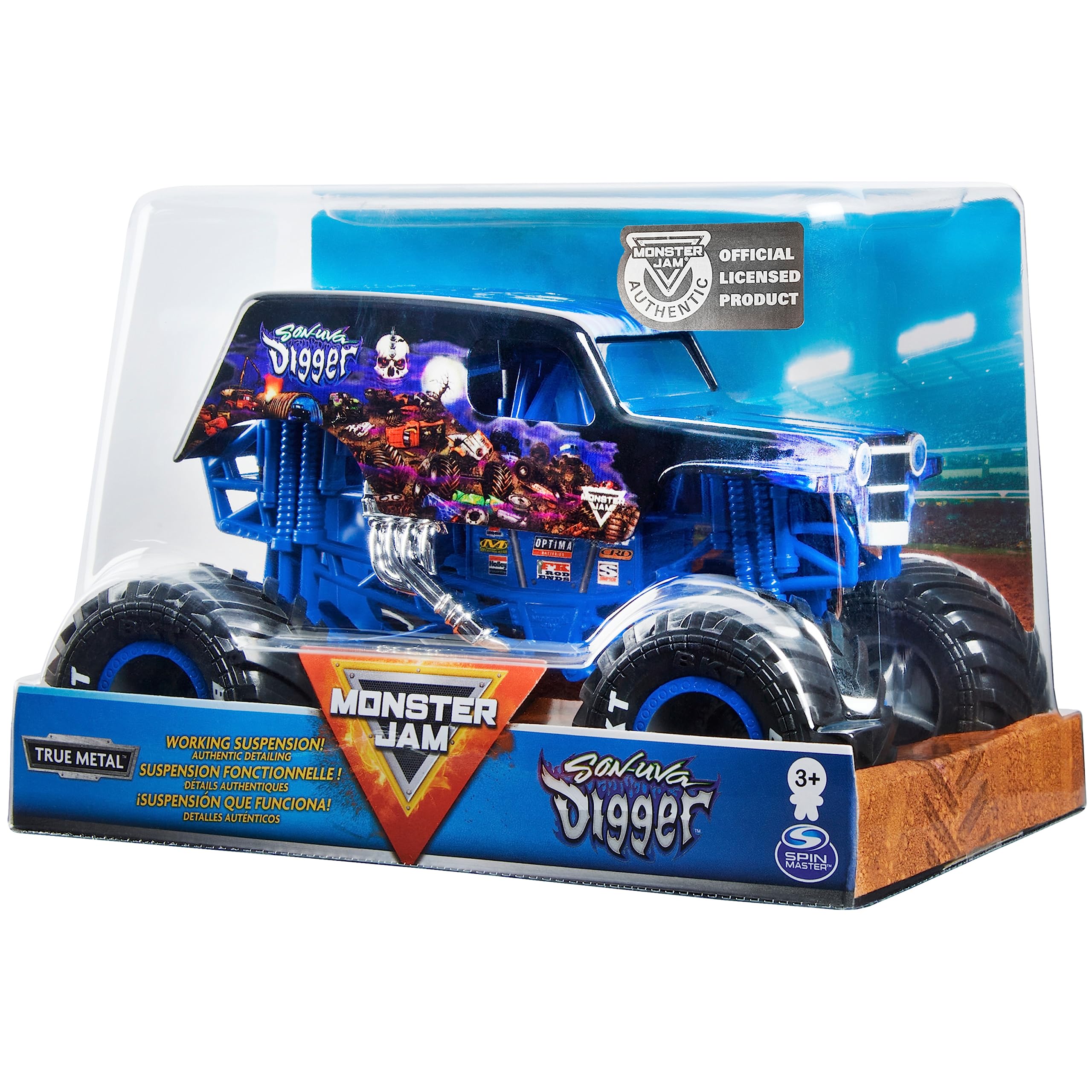Foto 5 pulgar | Vehículo Fundido A Presión Monster Jam Official Son-uva Digger 1:24 - Venta Internacional