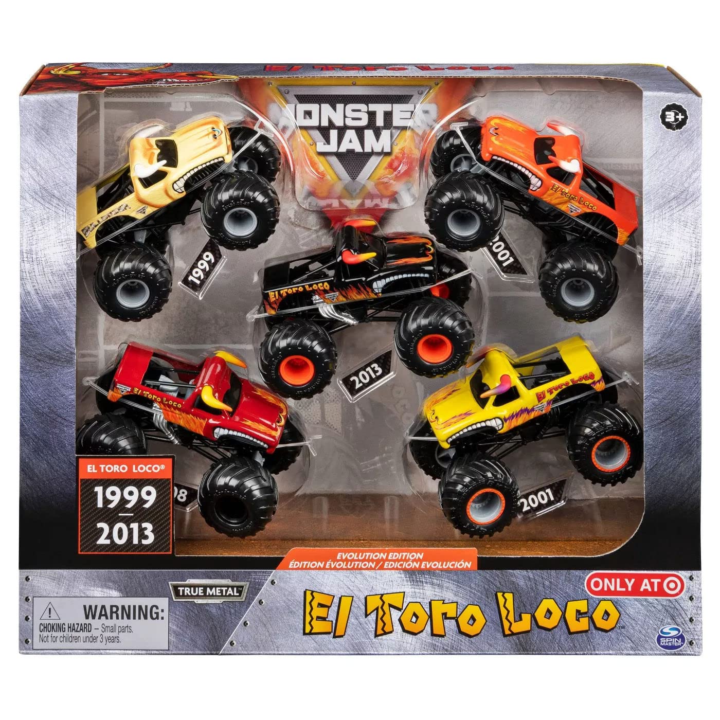 Monster Trucks Monster Jam El Toro Loco 5 Unidades - Venta Internacional