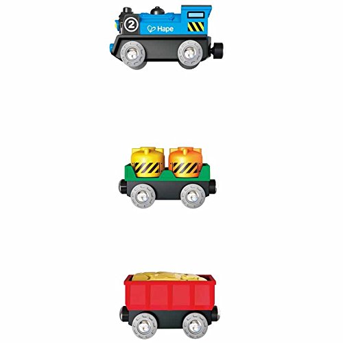 Foto 3 pulgar | Trenes de Madera Motor a Batería Train Set Hape con Lámpara de Trabajo - Venta Internacional