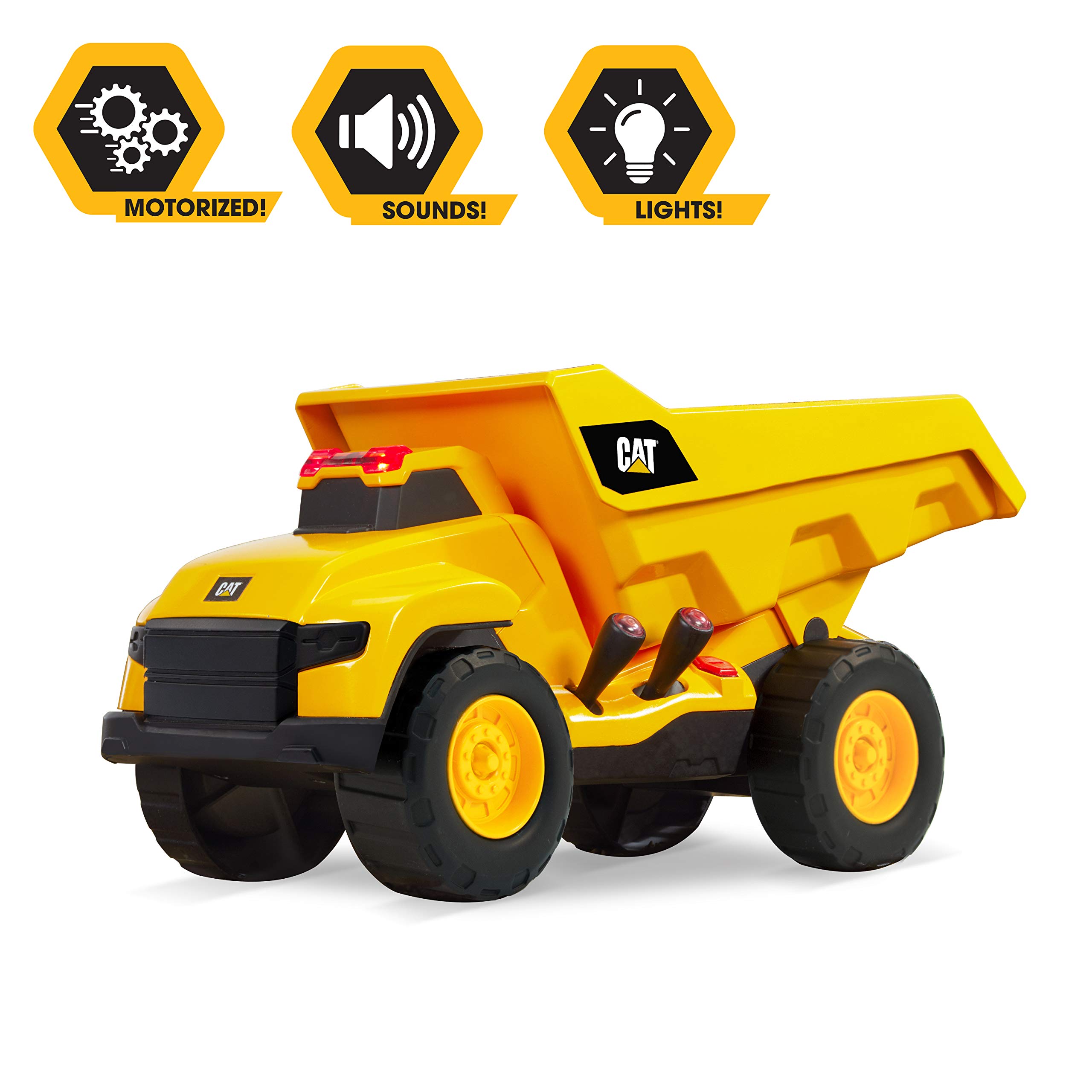 Foto 3 pulgar | Camión Volquete Motorizado CAT Toy de Construcción con Luces y Sonidos - Venta Internacional