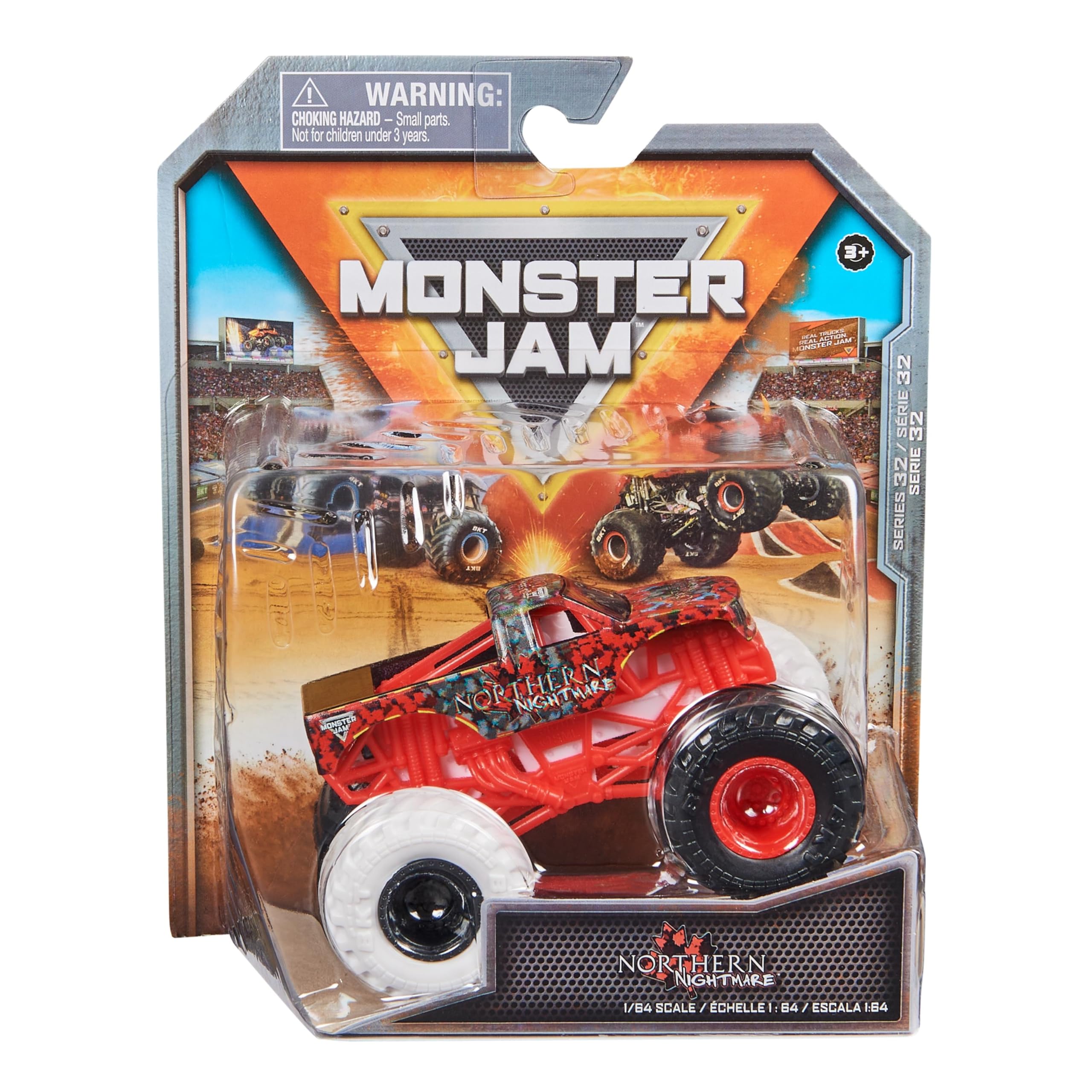 Foto 1 | Camión Fundido Monster Jam 2023 Spin Master 1:64 Escala 32 - Venta Internacional