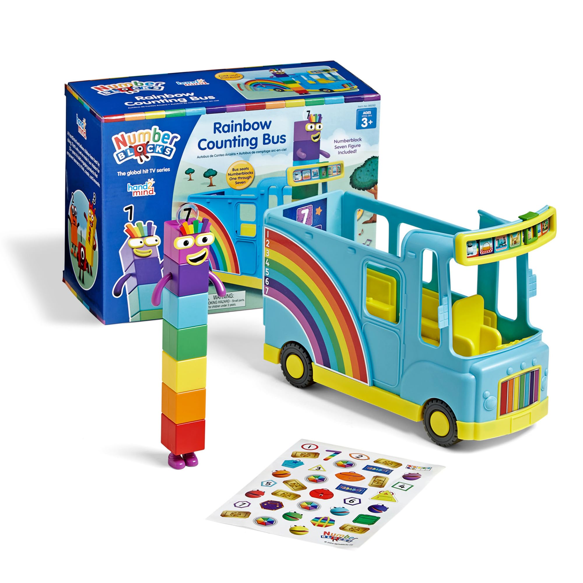 Foto 2 pulgar | Figura De Juego Playsets Hand2mind Numberblocks Rainbow Bus - Venta Internacional