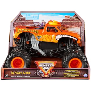 Foto 1 | Monster Truck El Toro Loco de Colección a Escala 1:24 - Monster Jam Oficial