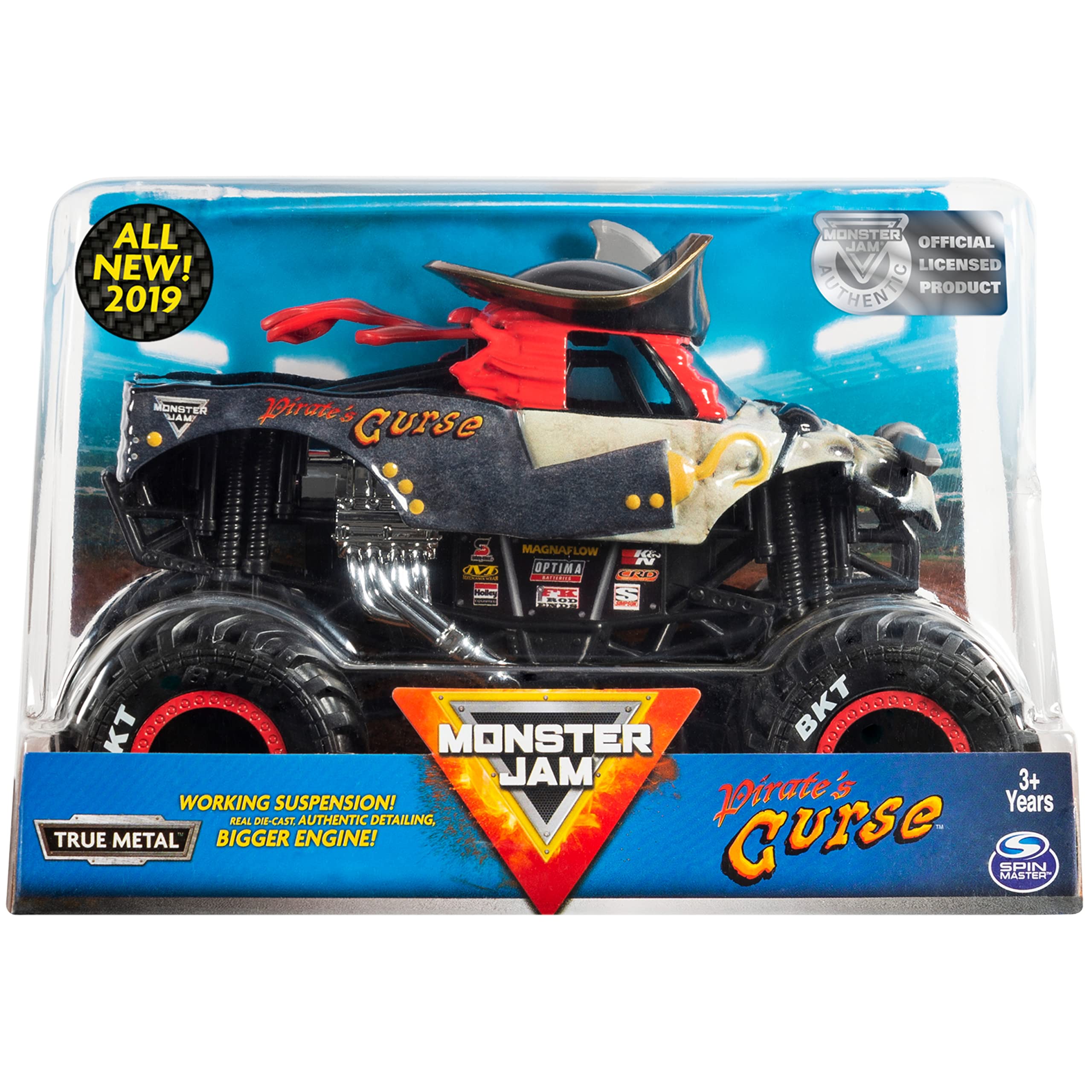 Foto 2 pulgar | Vehículo Fundido a Presión de Coleccionista Monster Jam Pirate's Curse 1:24 - Venta Internacional