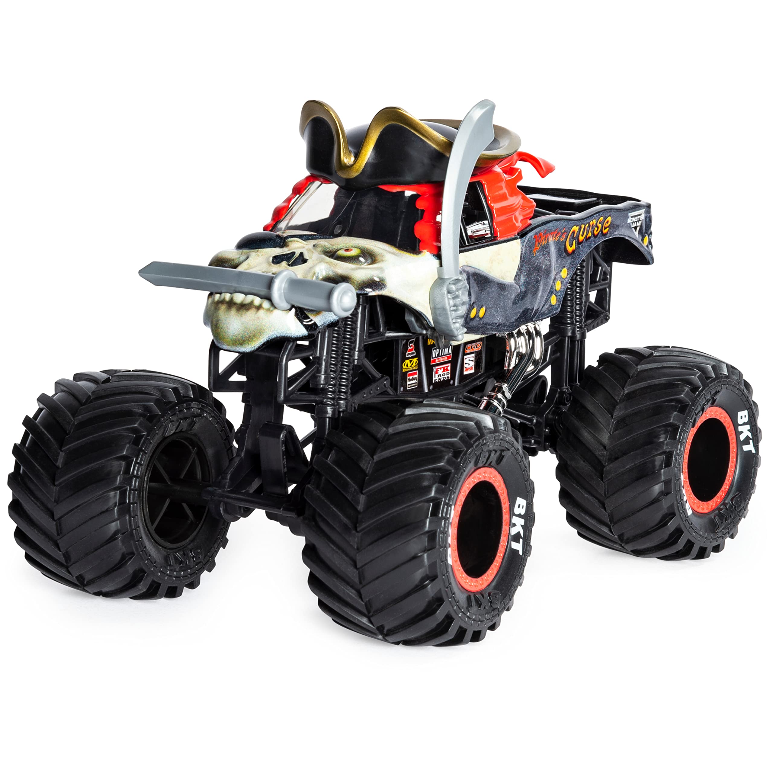 Foto 2 | Vehículo Fundido a Presión de Coleccionista Monster Jam Pirate's Curse 1:24 - Venta Internacional