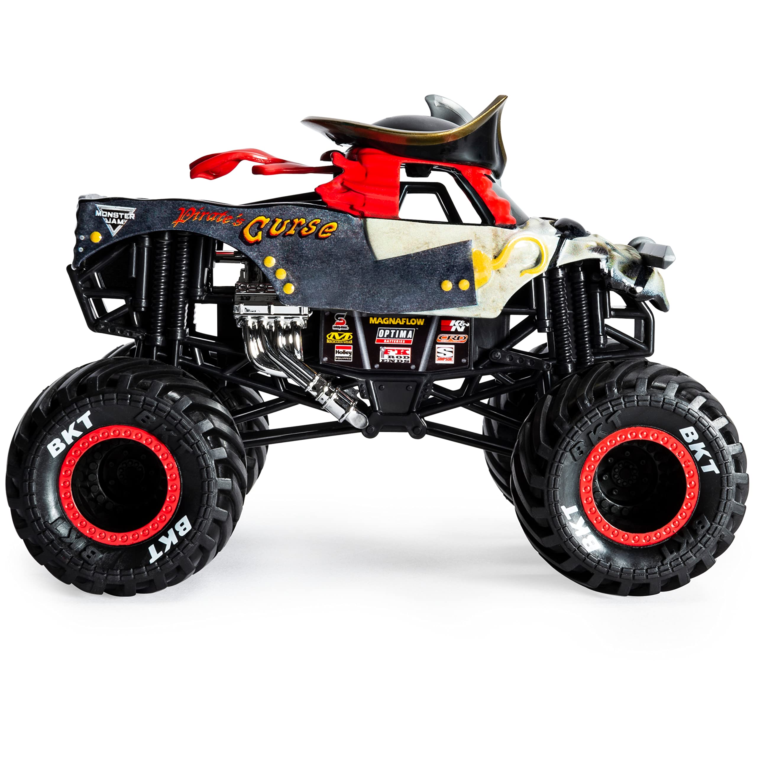 Foto 4 | Vehículo Fundido a Presión de Coleccionista Monster Jam Pirate's Curse 1:24 - Venta Internacional