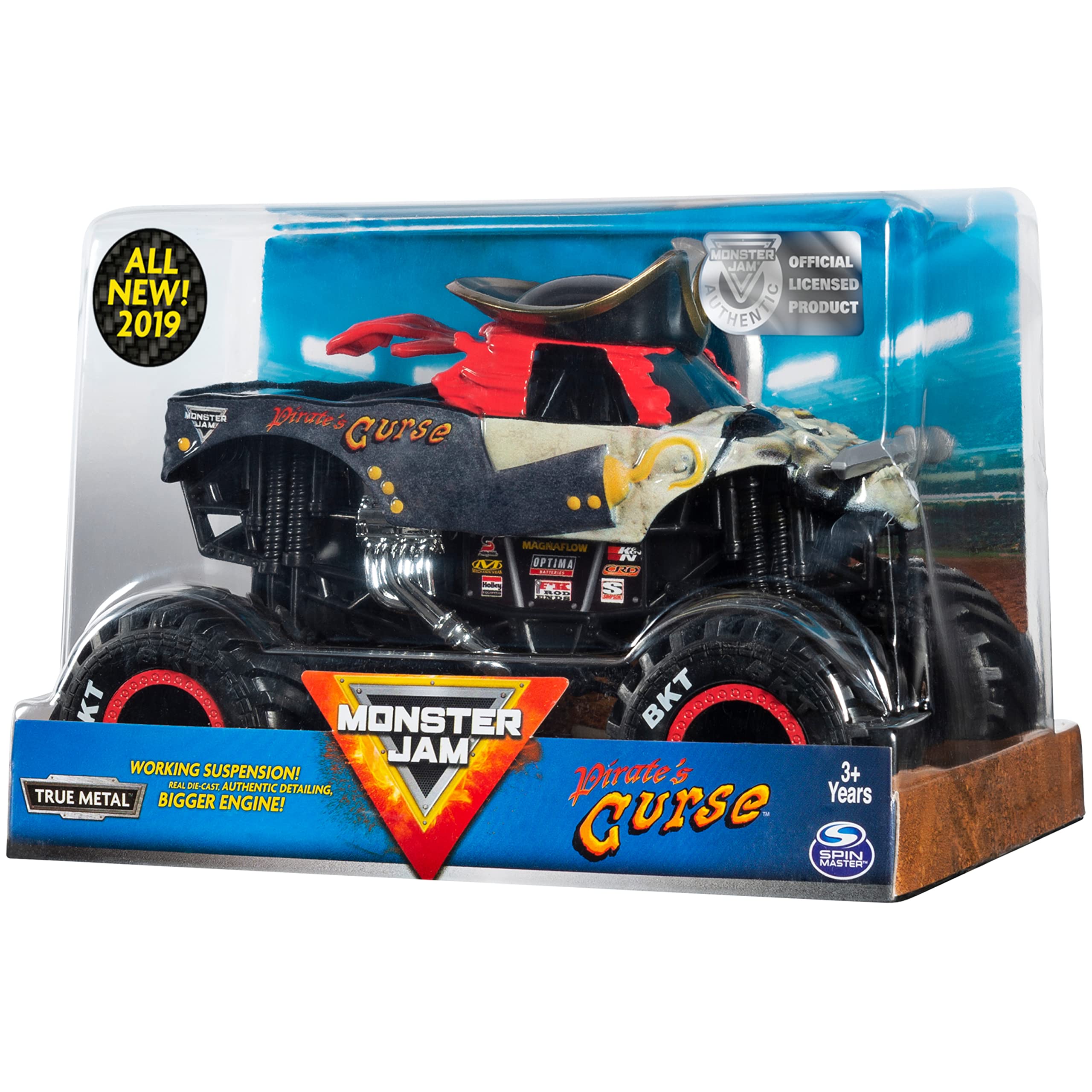 Foto 6 pulgar | Vehículo Fundido a Presión de Coleccionista Monster Jam Pirate's Curse 1:24 - Venta Internacional