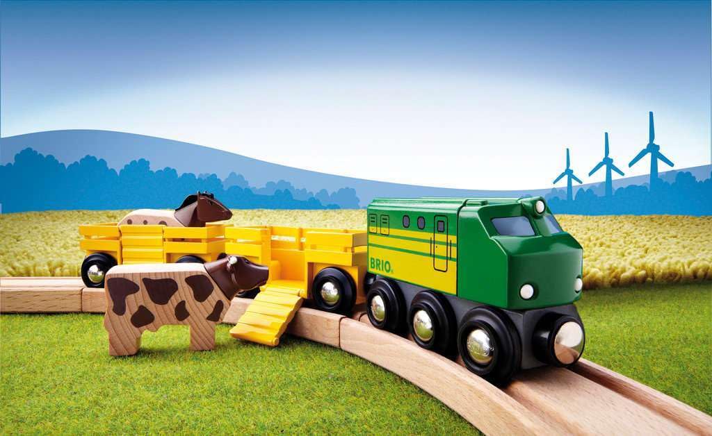 Foto 4 pulgar | Juego de Trenes de Juguete Brio World Farm Train 5 Piezas - Venta Internacional