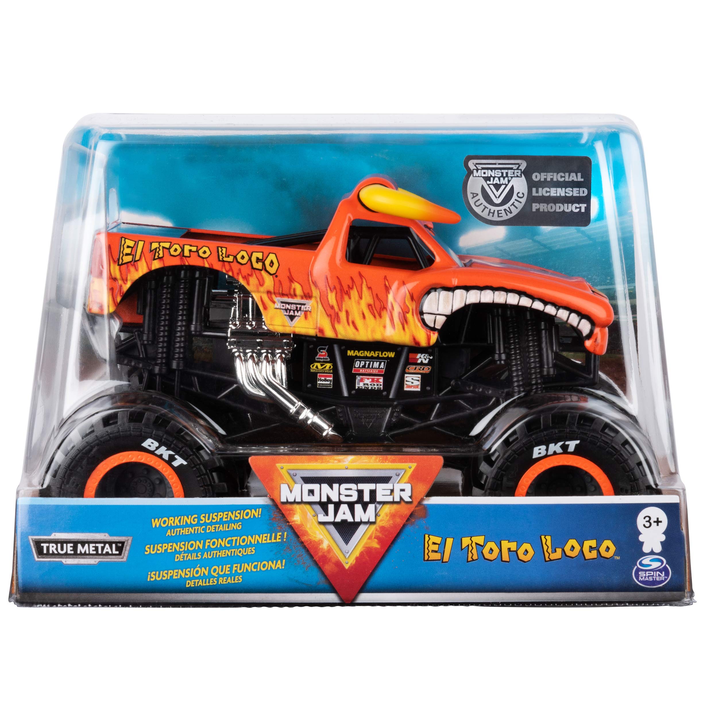 Foto 2 pulgar | Monster Truck Monster Jam El Toro Loco a Escala 1:24 - Venta Internacional