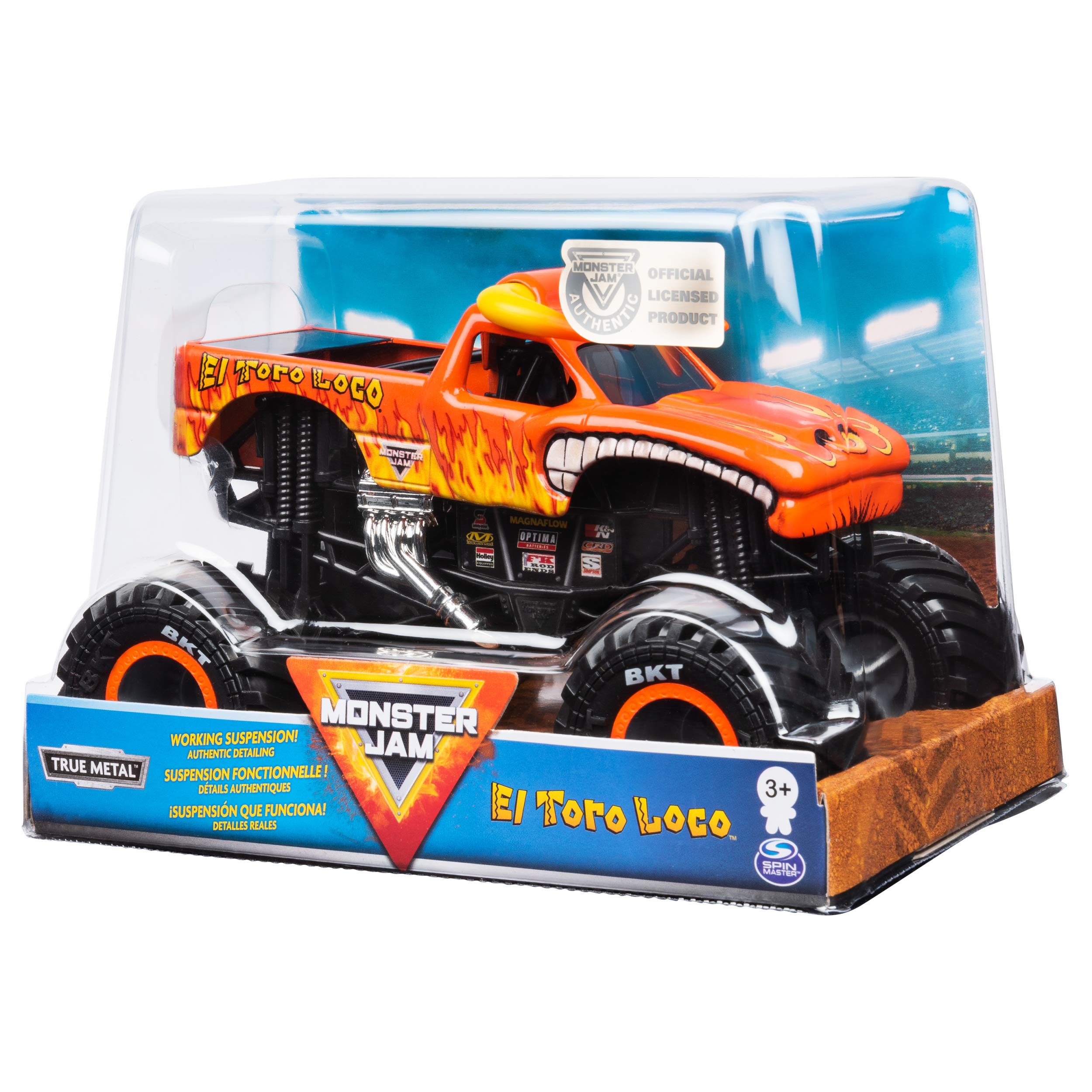 Foto 5 pulgar | Monster Truck Monster Jam El Toro Loco a Escala 1:24 - Venta Internacional