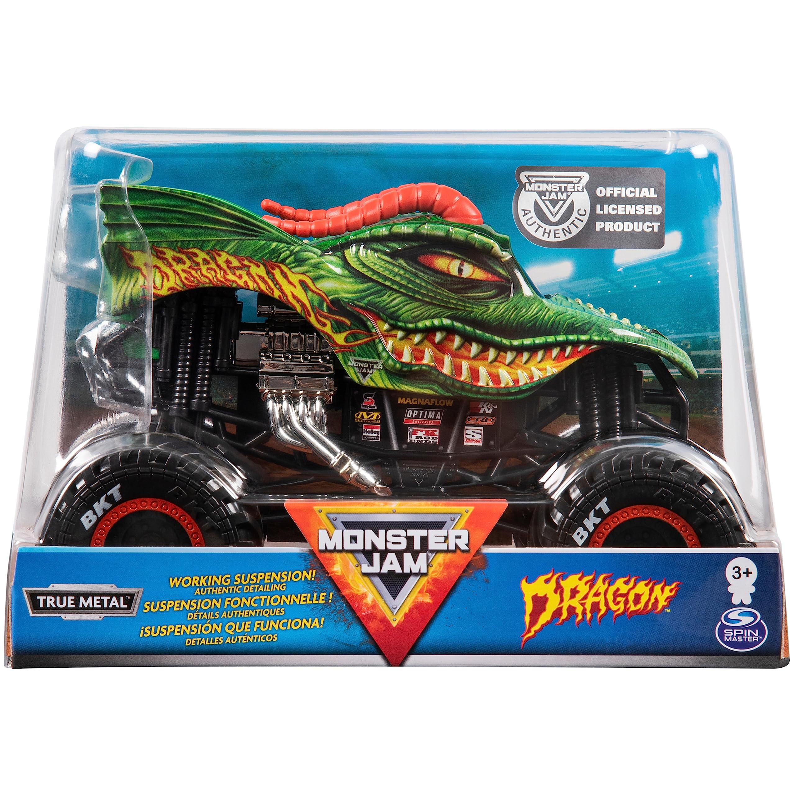Foto 2 pulgar | Toy Monster Truck Monster Jam Dragon Oficial A Escala 1:24 - Venta Internacional