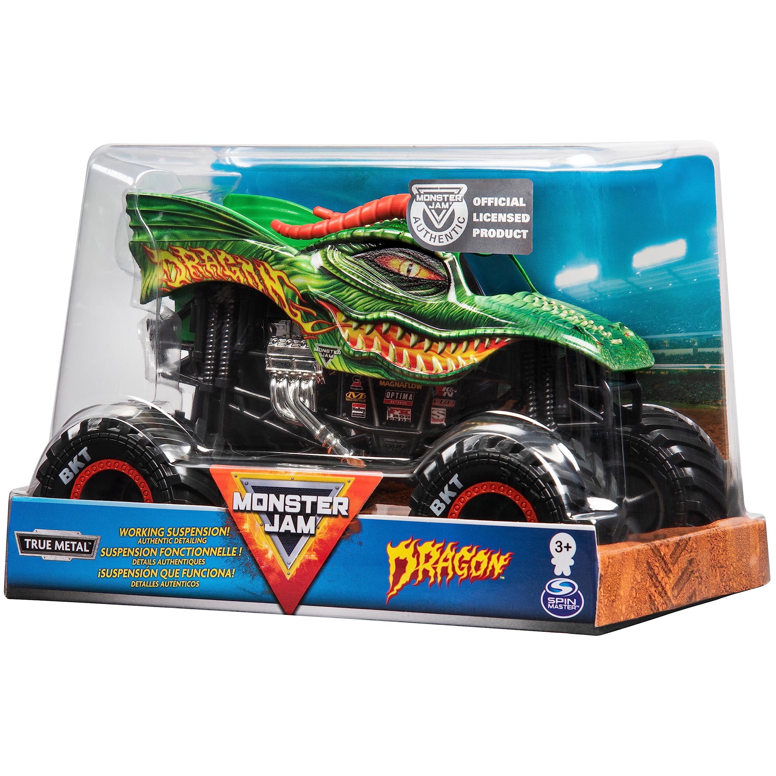 Foto 5 pulgar | Toy Monster Truck Monster Jam Dragon Oficial A Escala 1:24 - Venta Internacional