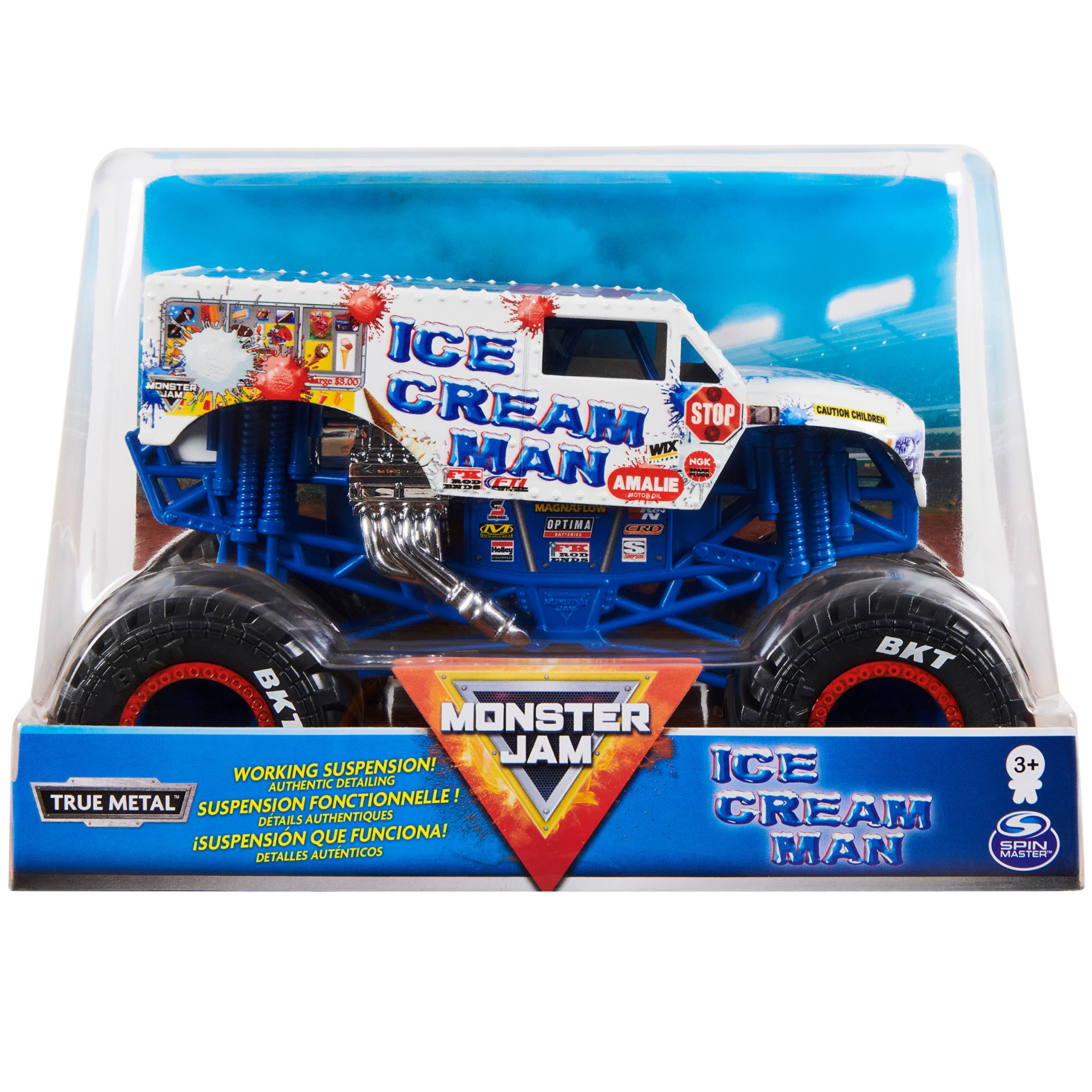Foto 2 pulgar | Toy Monster Truck Monster Jam Ice Cream Man Escala 1:24 - Venta Internacional