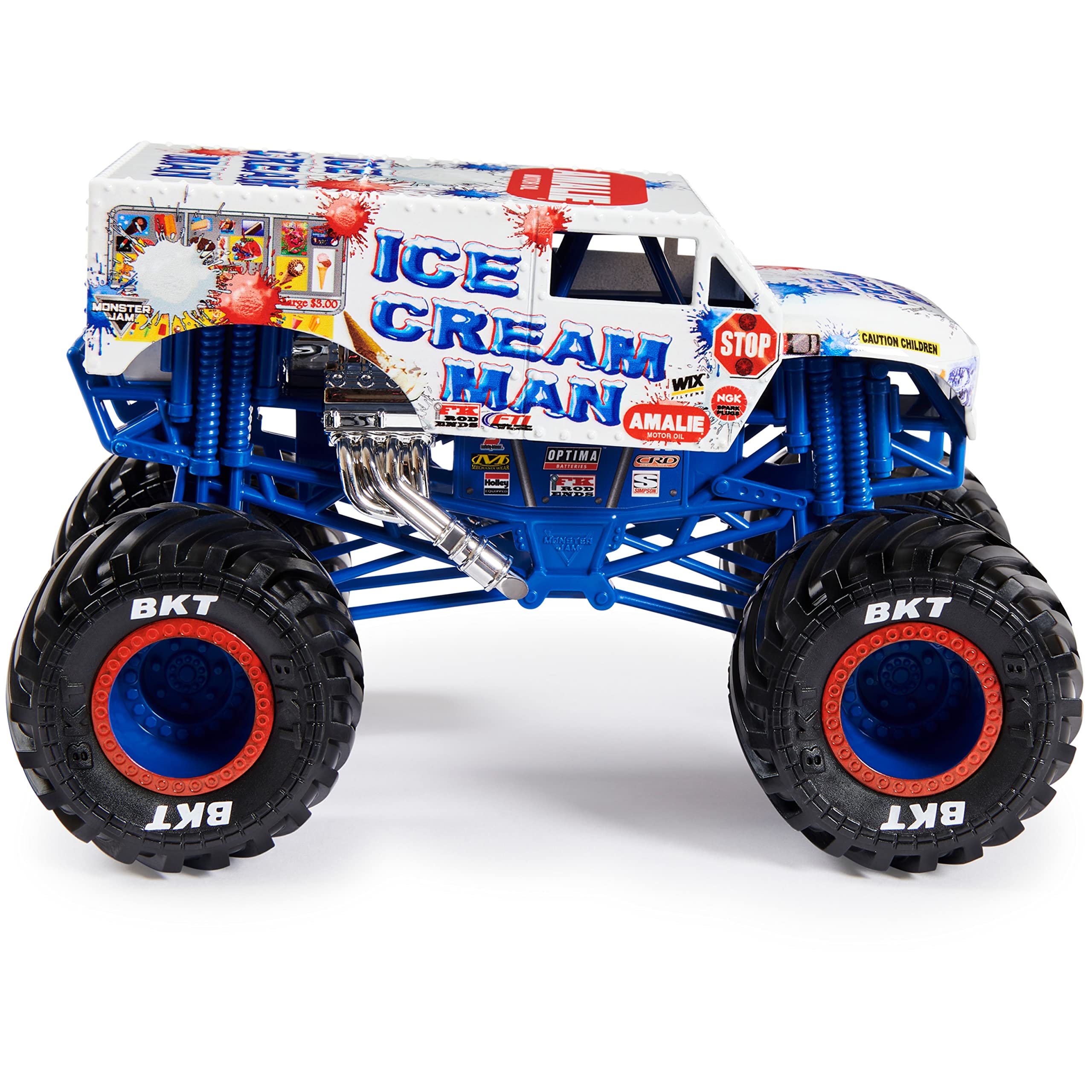 Foto 5 pulgar | Toy Monster Truck Monster Jam Ice Cream Man Escala 1:24 - Venta Internacional
