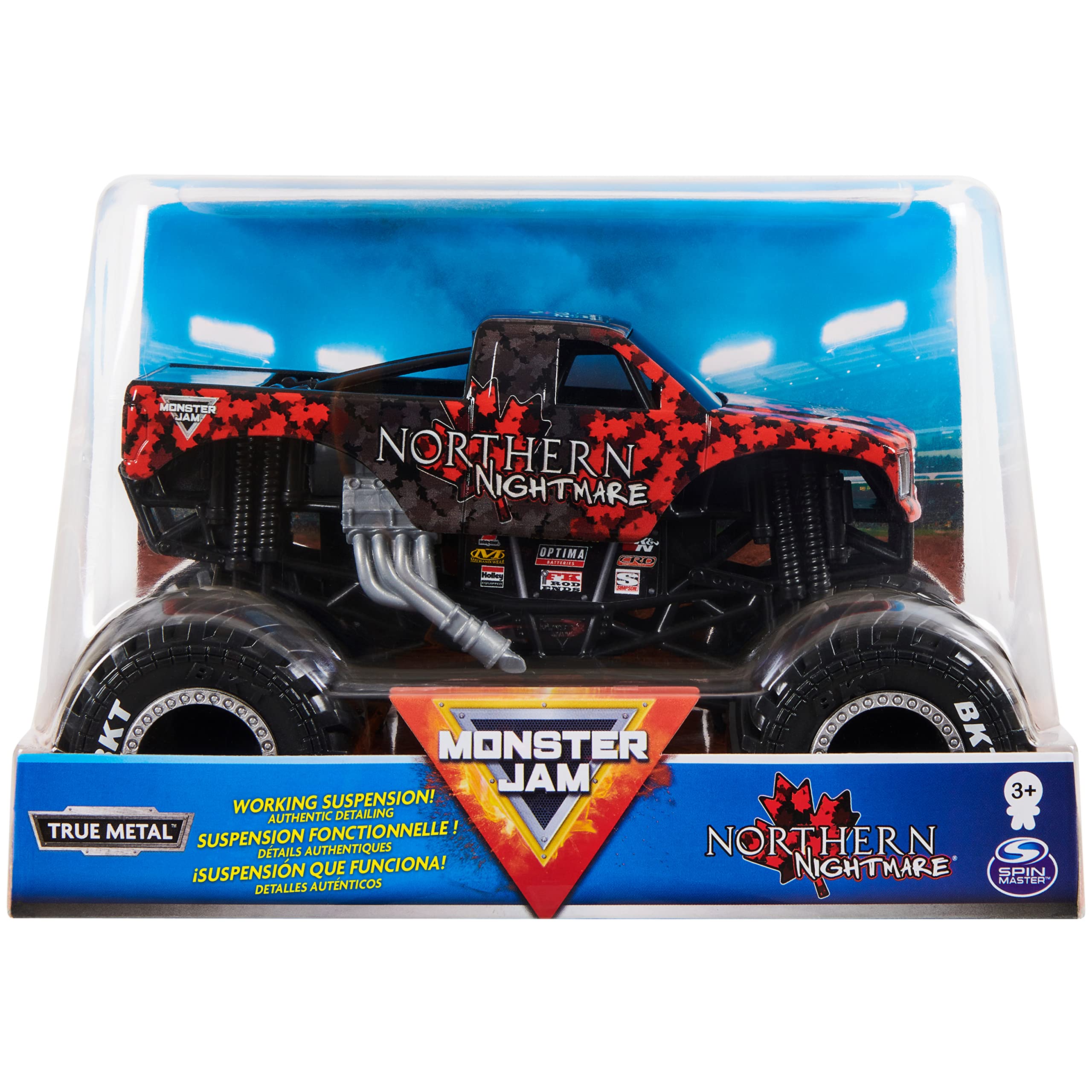 Foto 1 | Monster Truck Monster Jam Northern Nightmare a Escala 1:24 - Venta Internacional