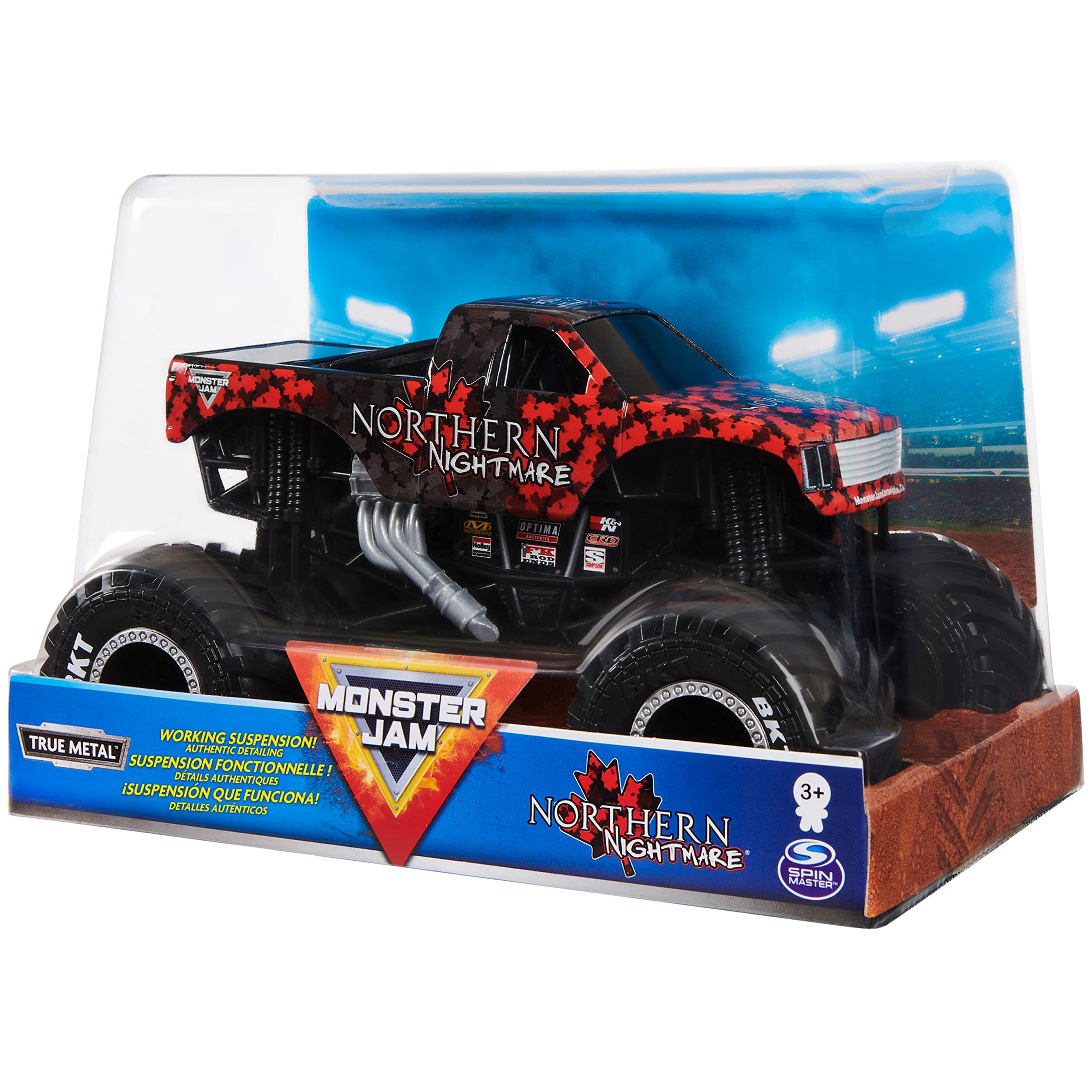 Foto 5 | Monster Truck Monster Jam Northern Nightmare a Escala 1:24 - Venta Internacional