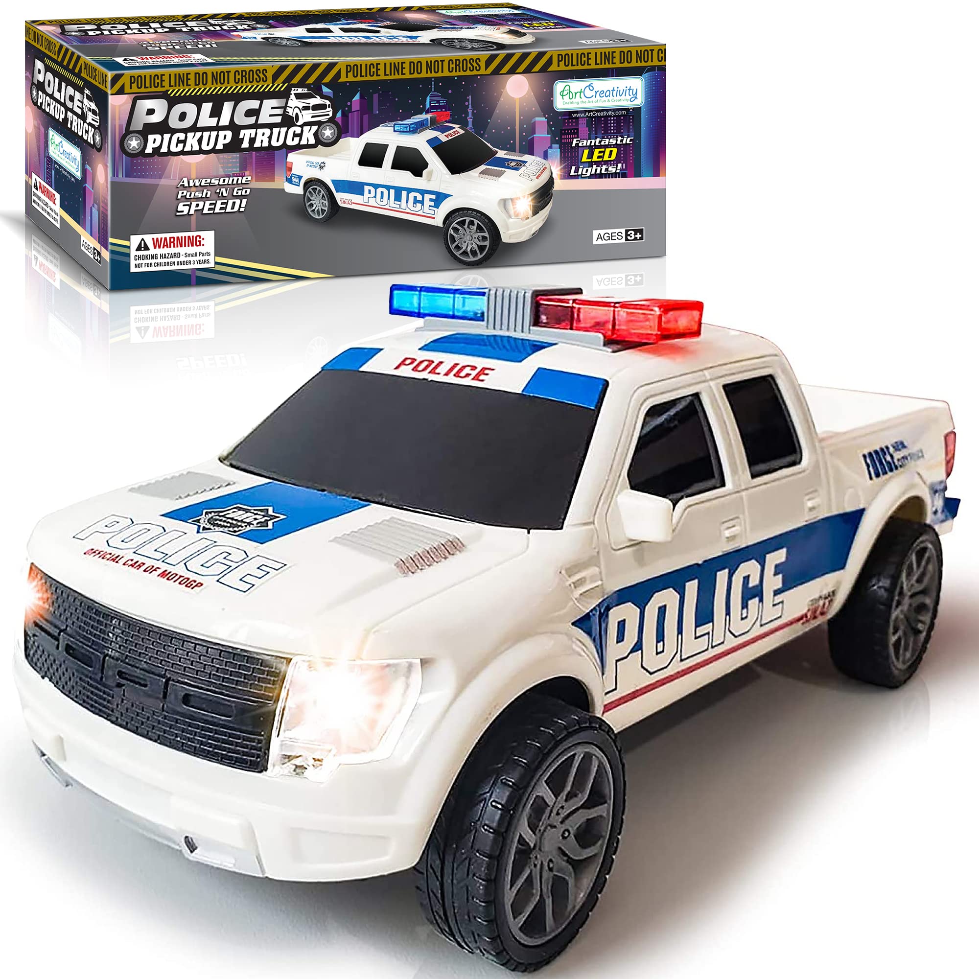 Foto 2 pulgar | Carro de Policía Art Creativity de Juguete-Venta Internacional