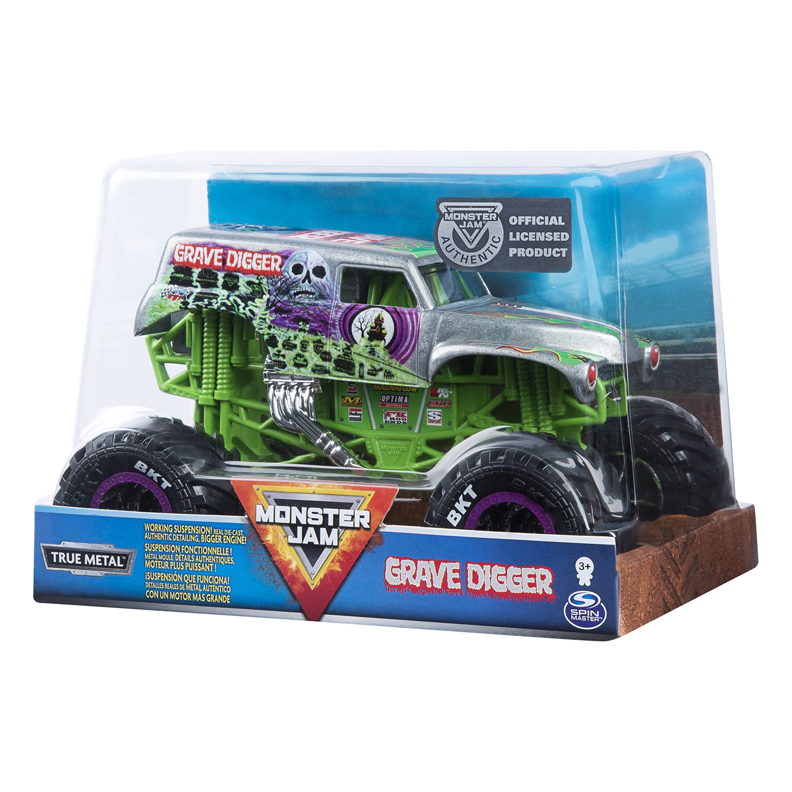 Foto 2 | Sepulturero Monster Truck Monster Jam Escala 1:24 - Venta Internacional