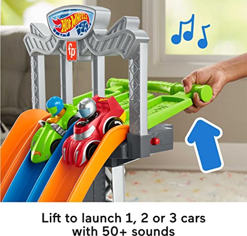 Foto 4 pulgar | Playset Hot Wheels Racing Loops Tower Little People con Sonido - Venta Internacional