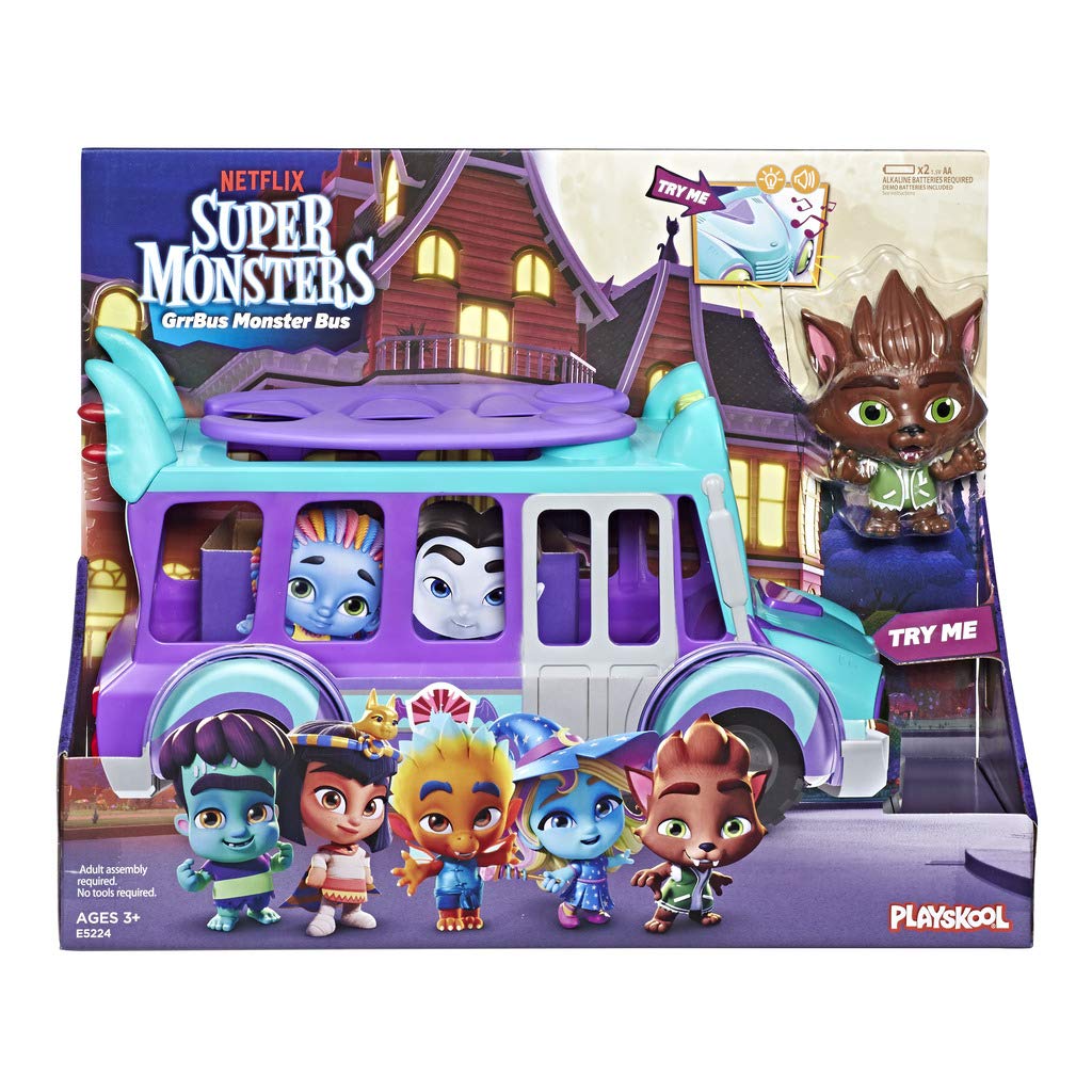 Foto 3 pulgar | Toy Monster Bus Netflix Super Monsters Grrbus con Luces - Venta Internacional