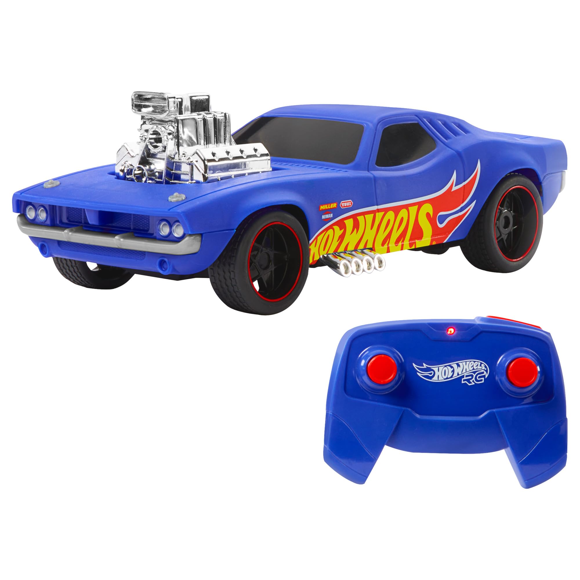 Foto 2 pulgar | Coche de Juguete Hot Wheels A Escala 1:16 Rc Rodger Dodger 50ª Edición - Venta Internacional