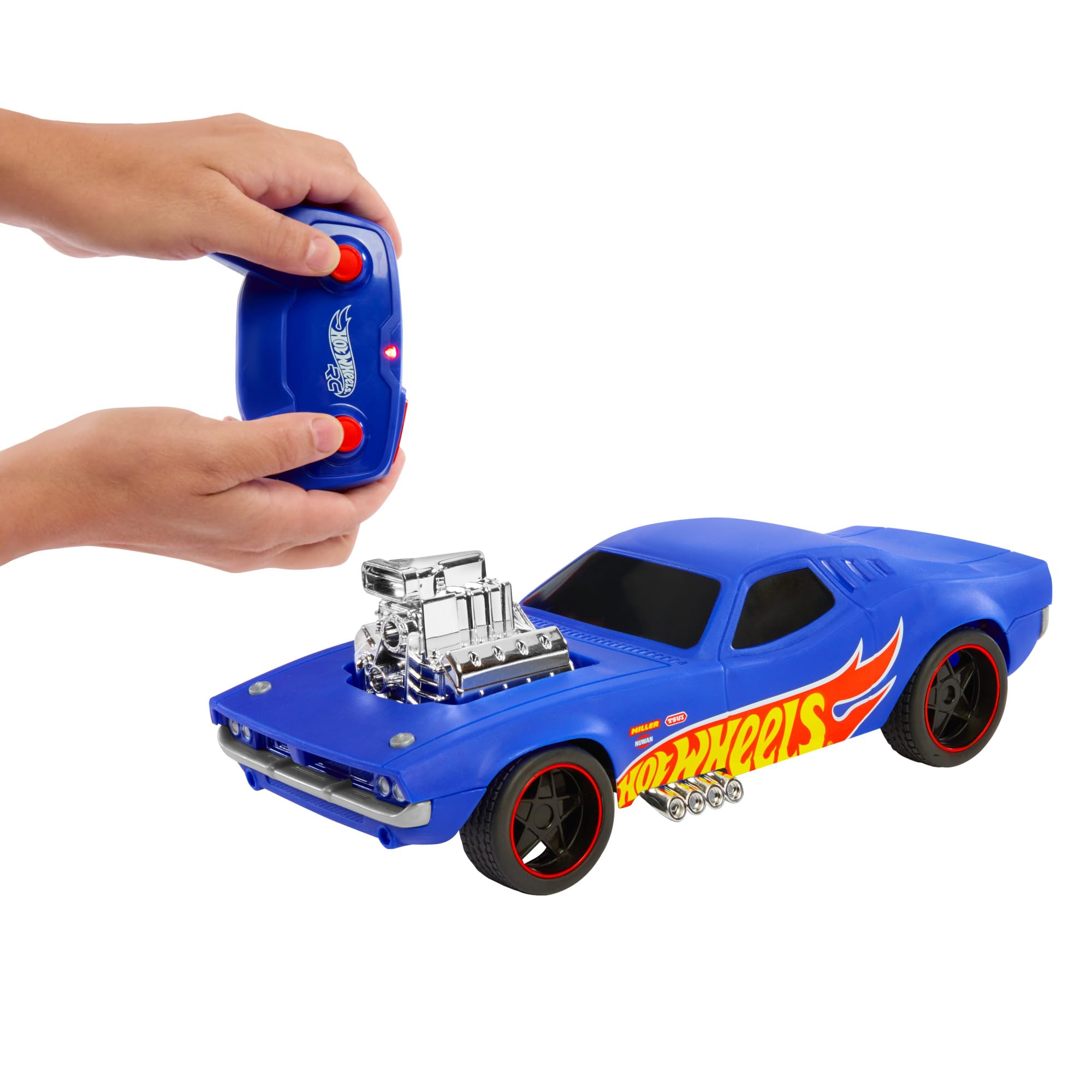 Foto 2 | Coche de Juguete Hot Wheels A Escala 1:16 Rc Rodger Dodger 50ª Edición - Venta Internacional