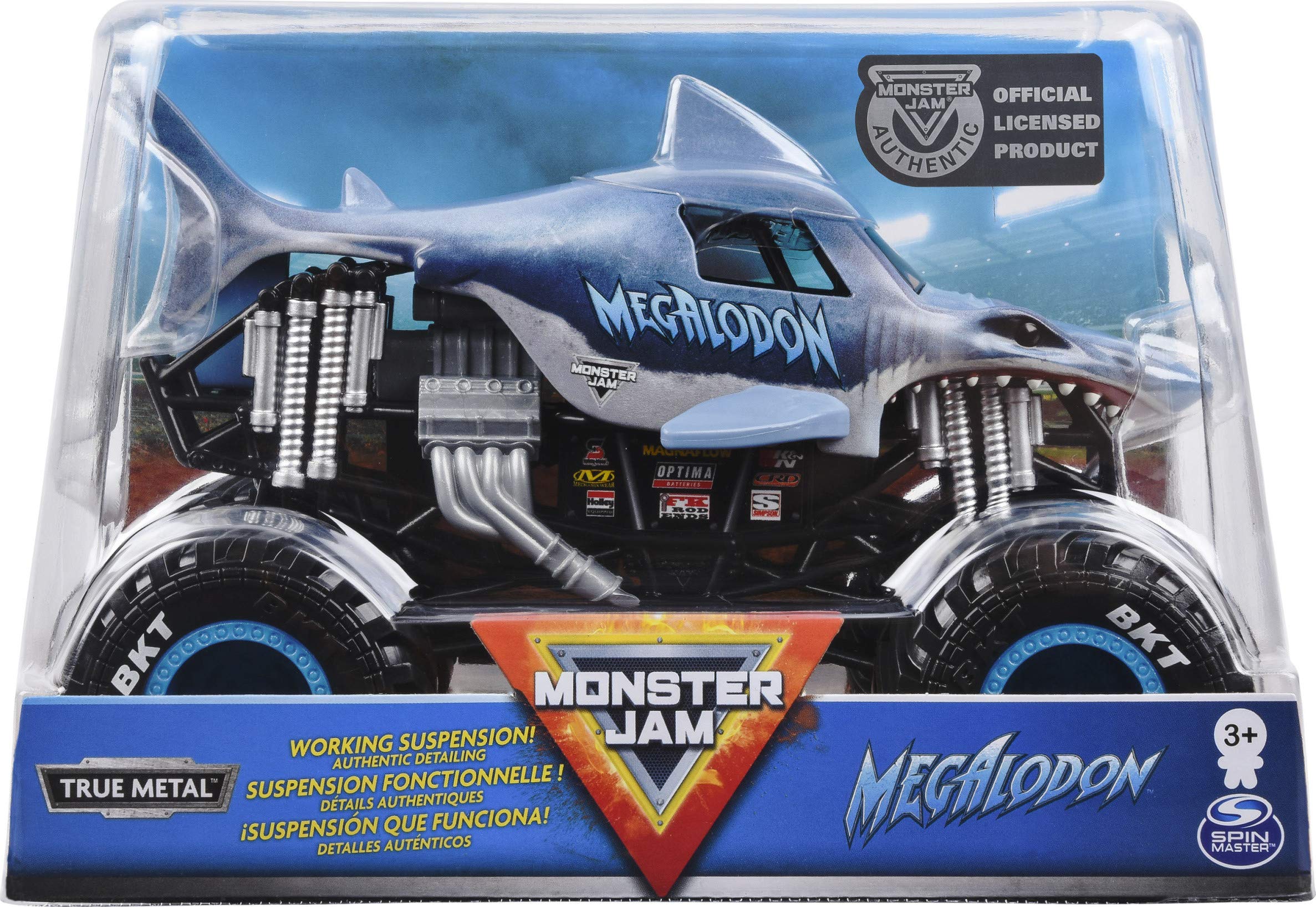 Camión Monstruo Megalodon Monster Jam 1:24 Fundido a Presión