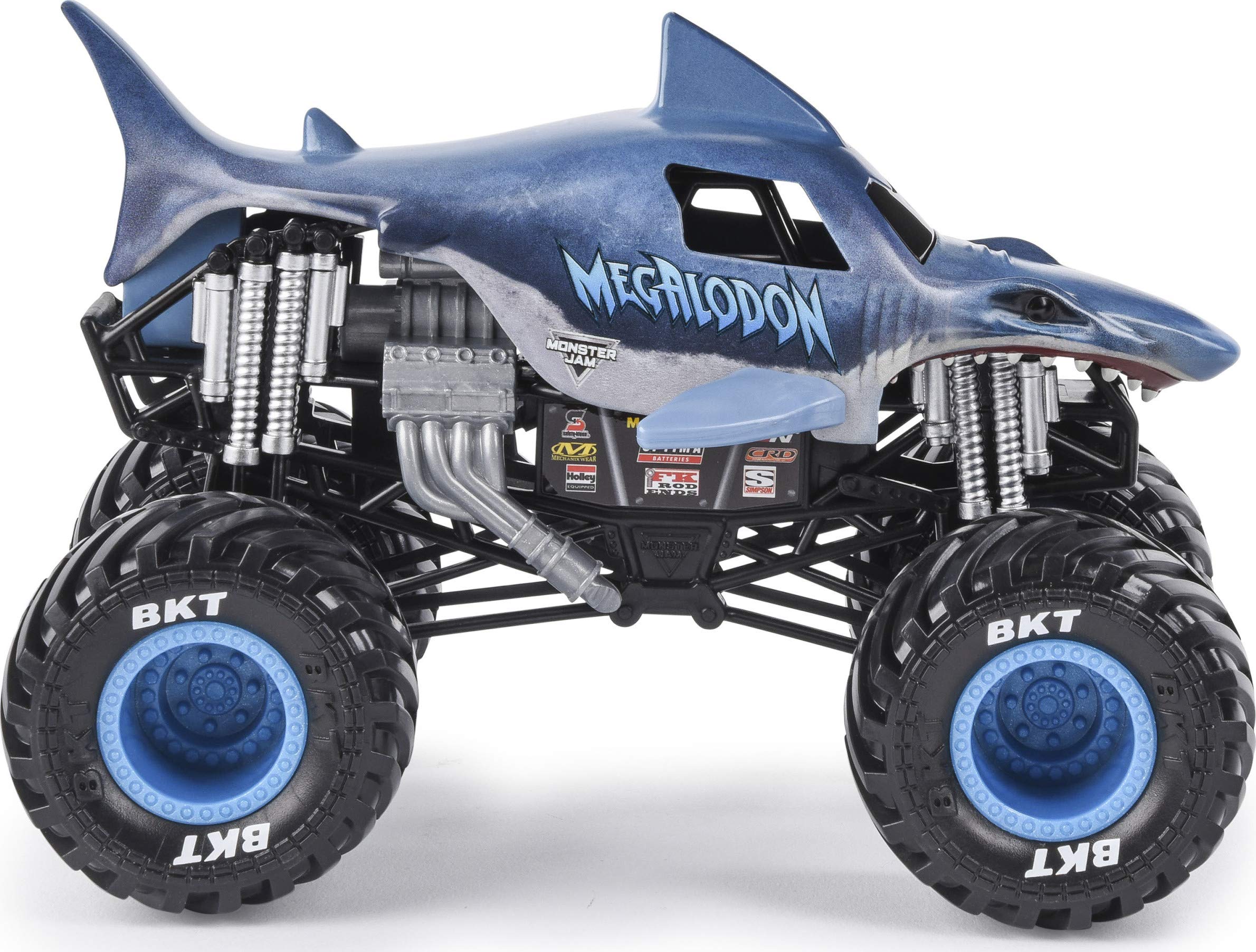 Foto 4 pulgar | Camión Monstruo Megalodon Monster Jam 1:24 Fundido a Presión